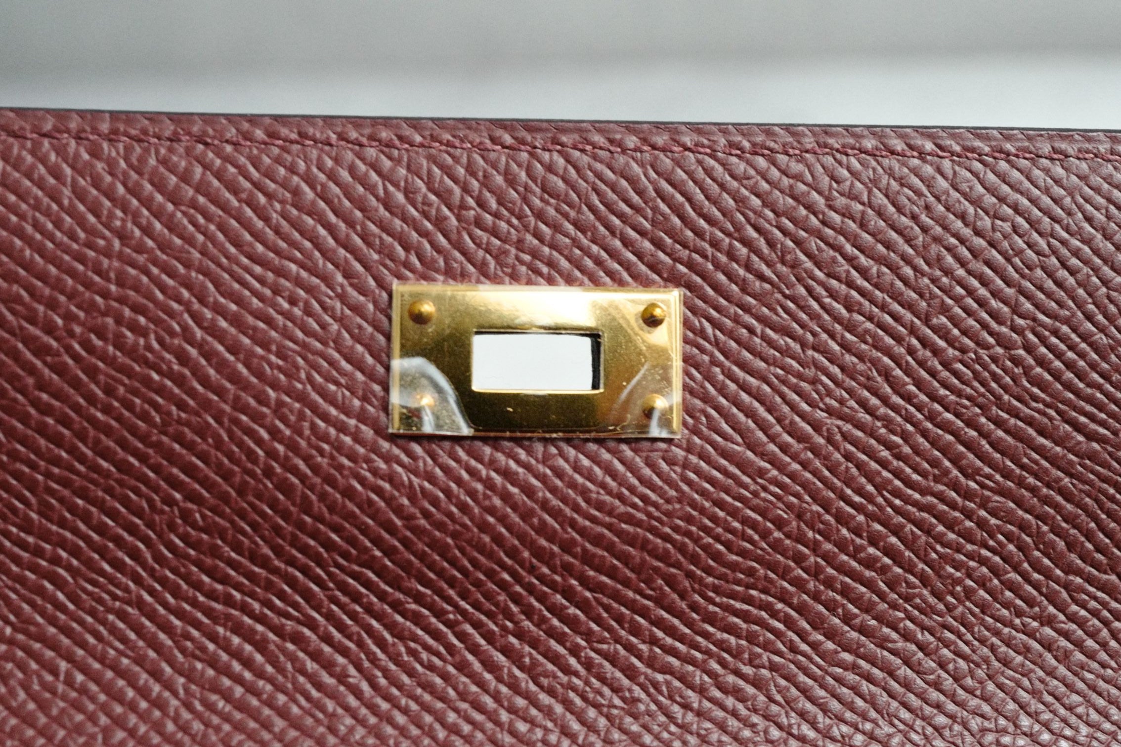 Hermès Kelly Classique To Go Wallet Rouge H Epsom Calfskin GHW G Stamp