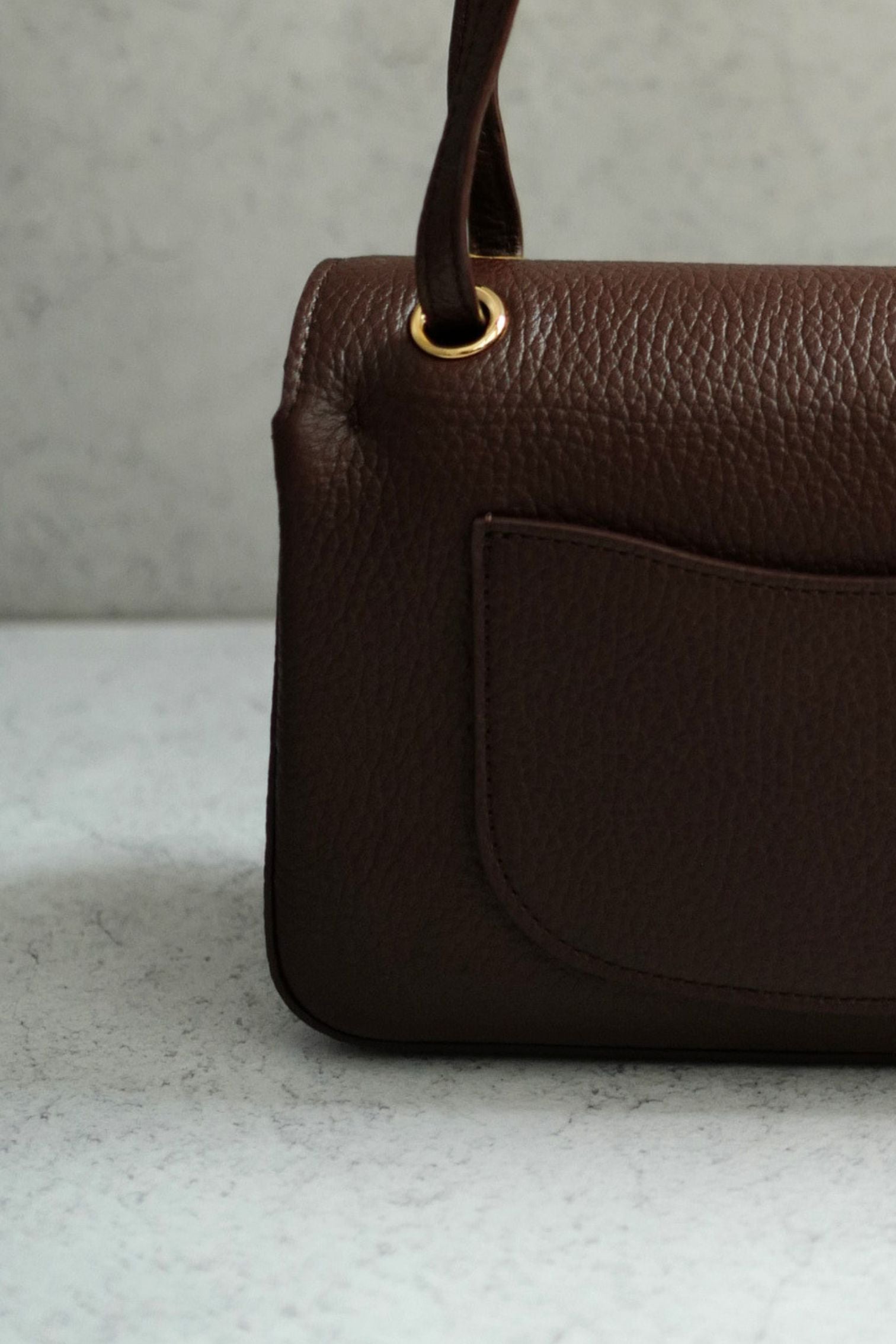 Chanel 26B Pre Fall Winter Mini Flap Bag Chocolate Brown Grained Calfskin GHW