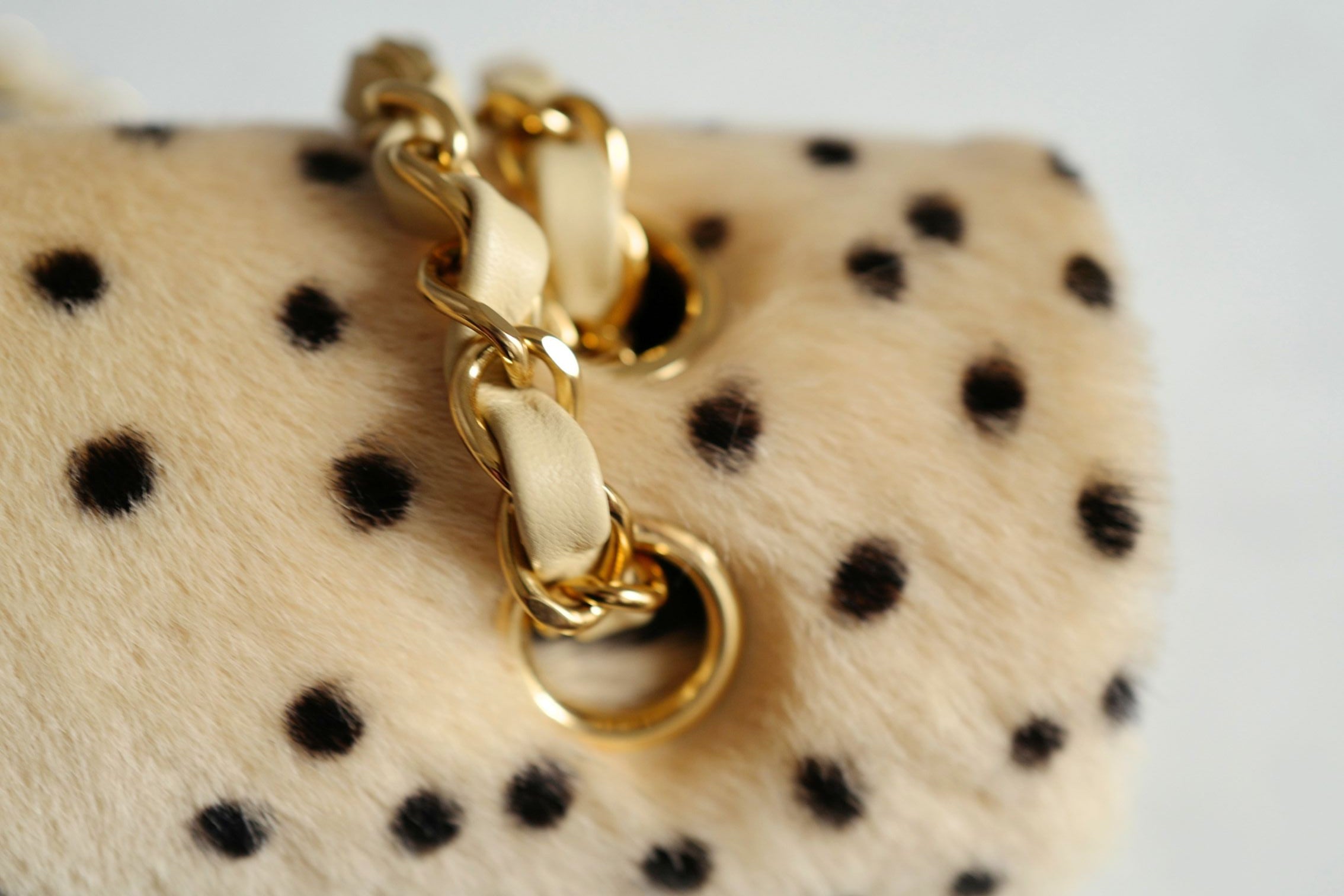 Chanel 26A Métiers d’Art Classic Flap Leopard Pony Lambskin Light Beige & Black