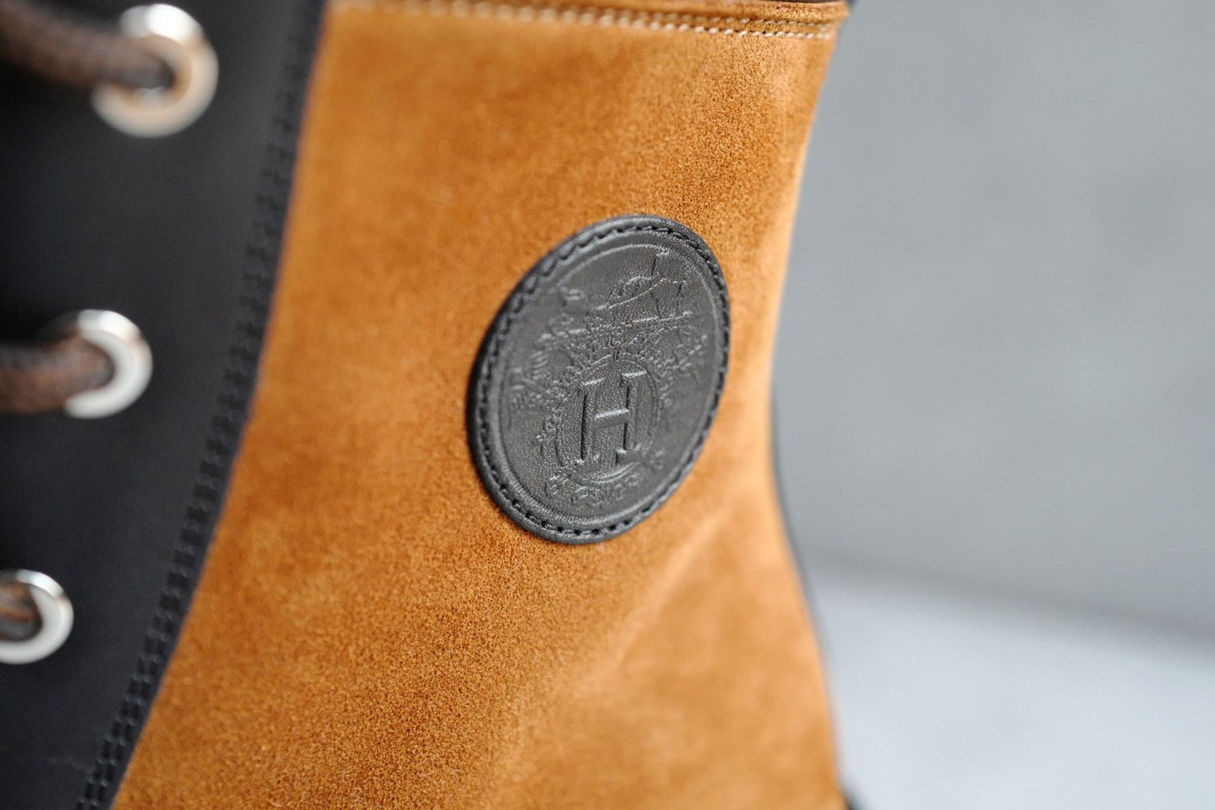 Hermes Bridge Suede Combat Boots Size 37.5 In Brown Over $1800 Retail