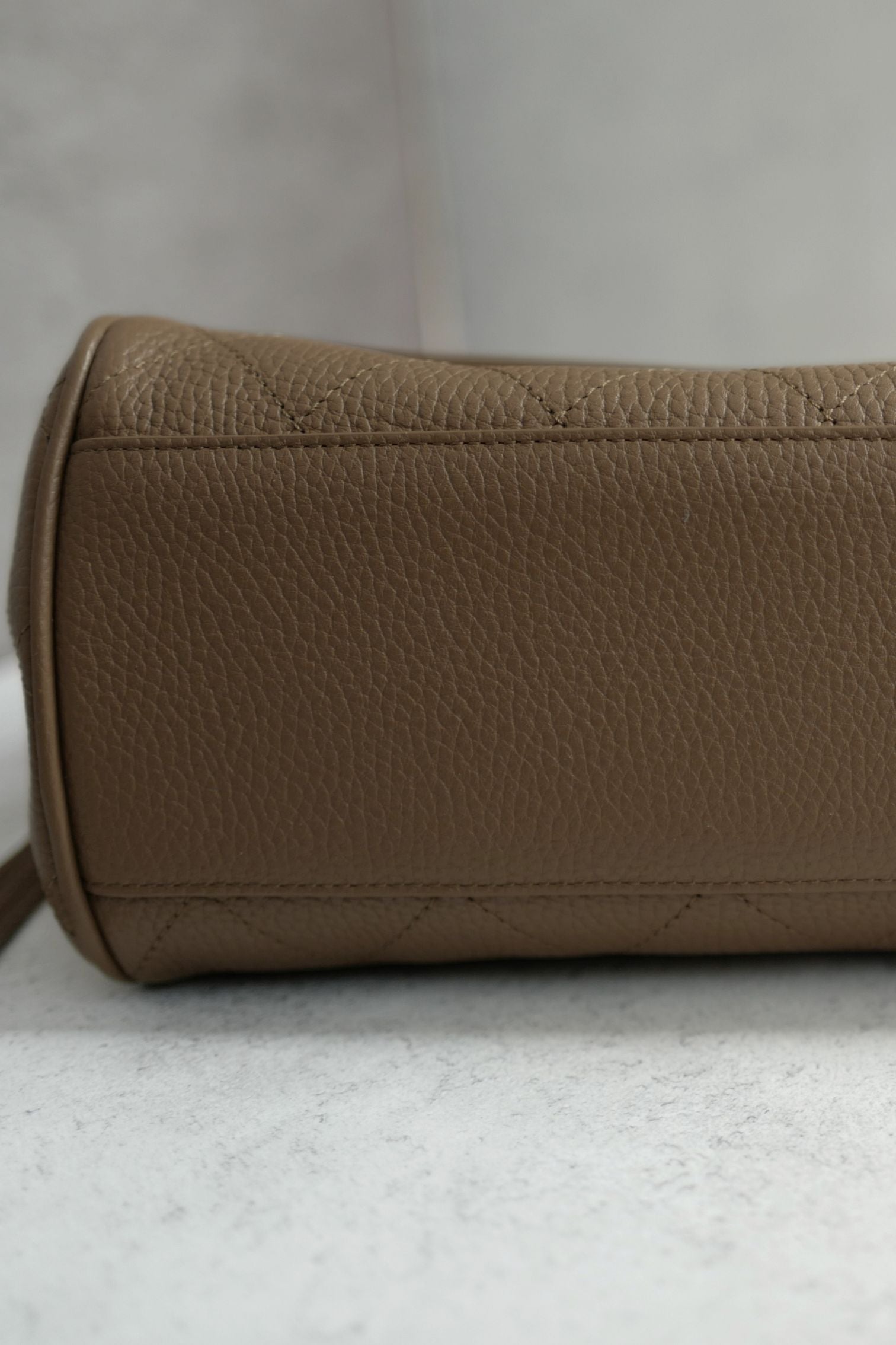 Chanel 26S Small Shopping Bag Matthieu Blazy Baguette Dark Khaki Calfskin GHW