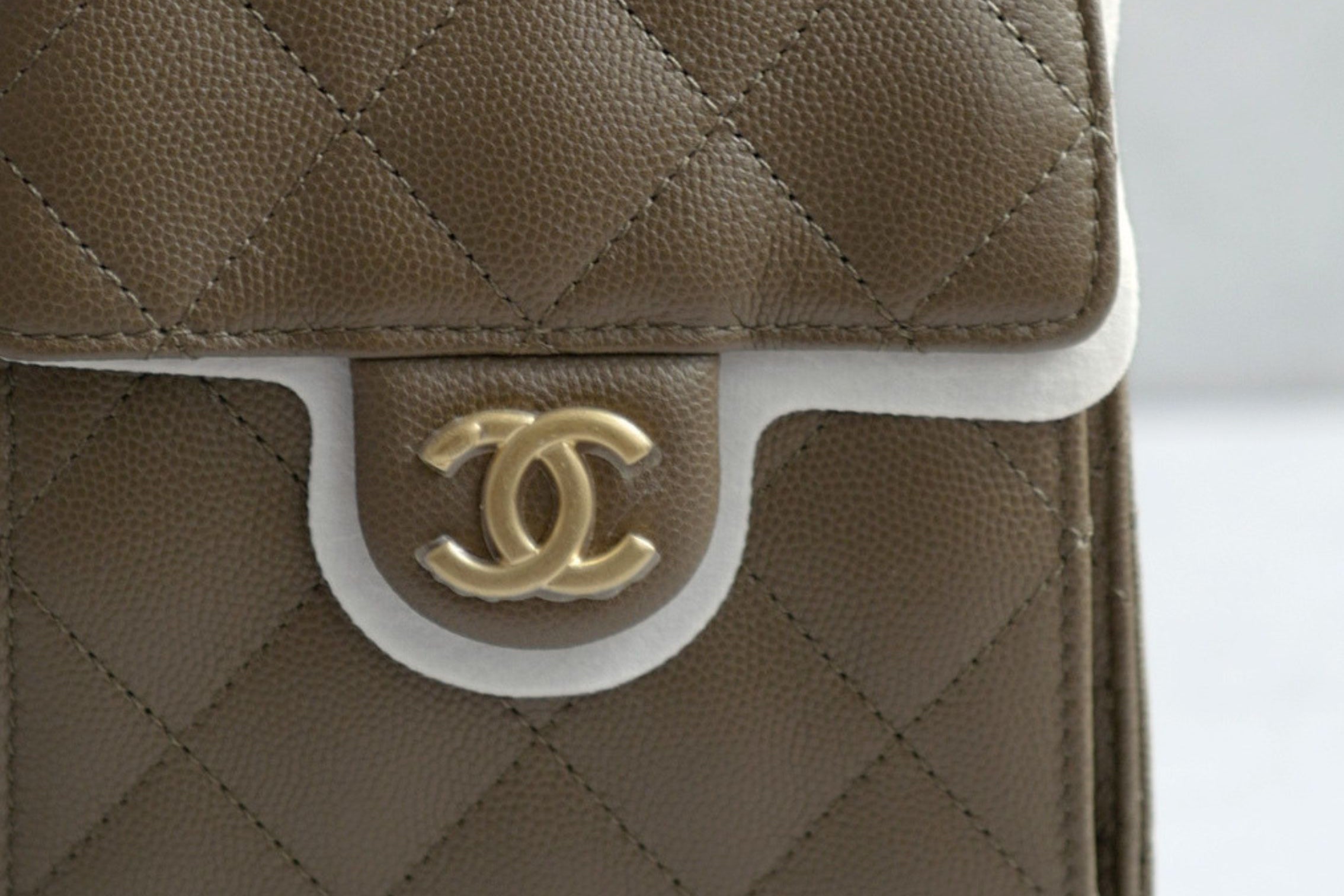 Chanel 26s Small Hobo Dark Khaki Grained Calfskin Gold Hardware