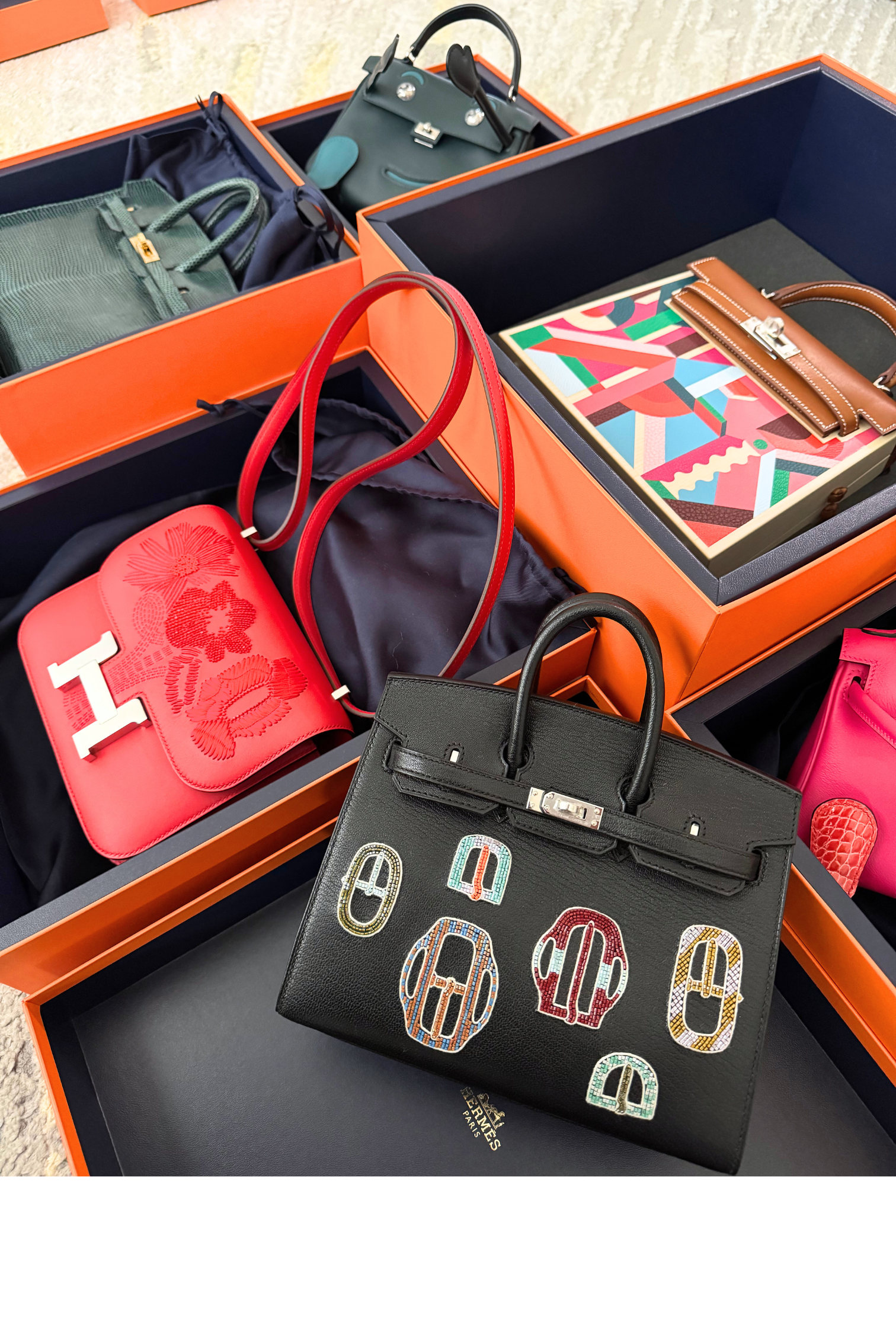 BNIB Hermes Birkin 20 Sellier Bouclerie Moderne Black Chèvre Palladium Hardware