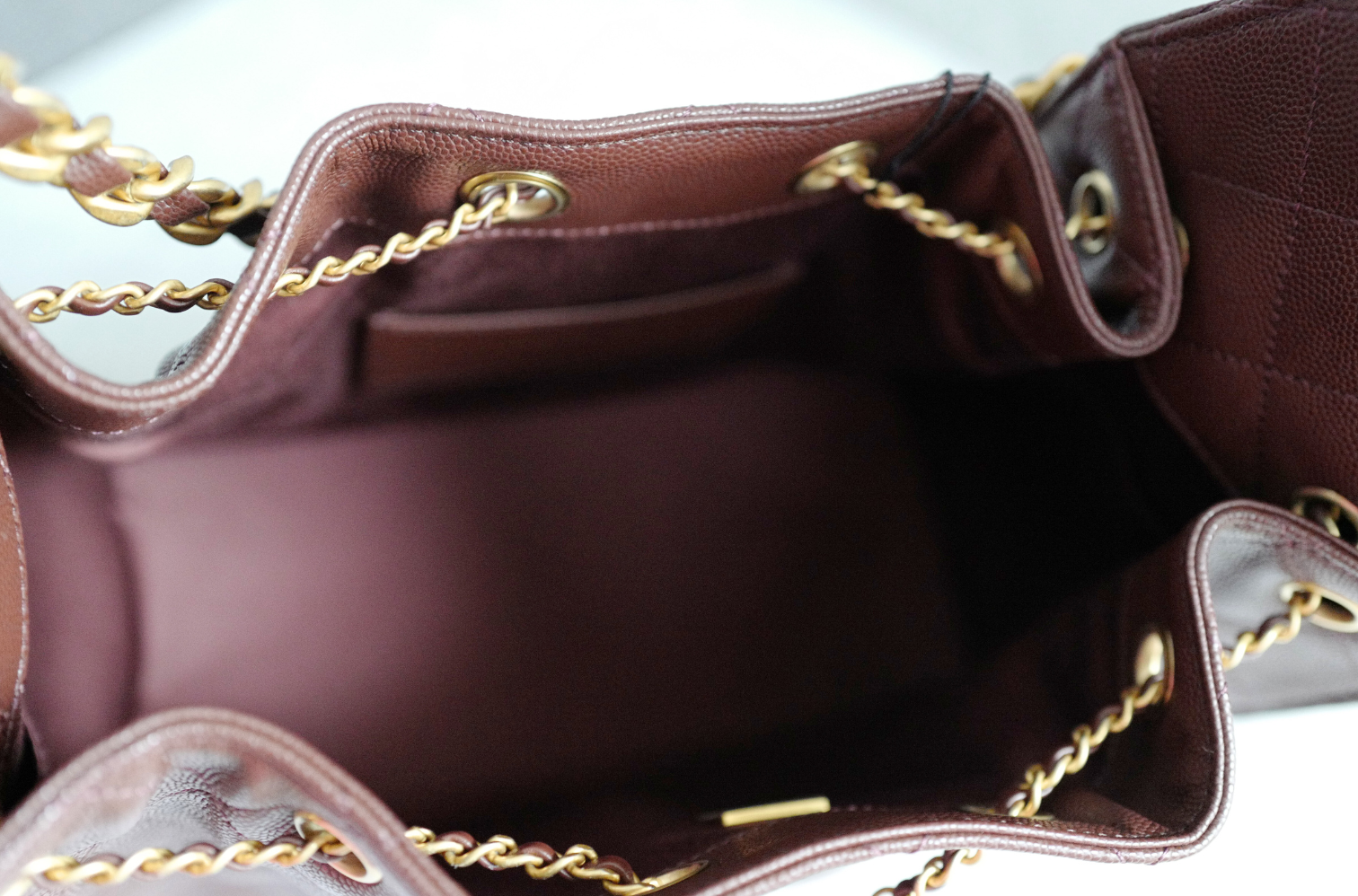 BNIB Chanel 25K Small Hobo Bag Dark Brown Grained Calfskin with Gold Hardware