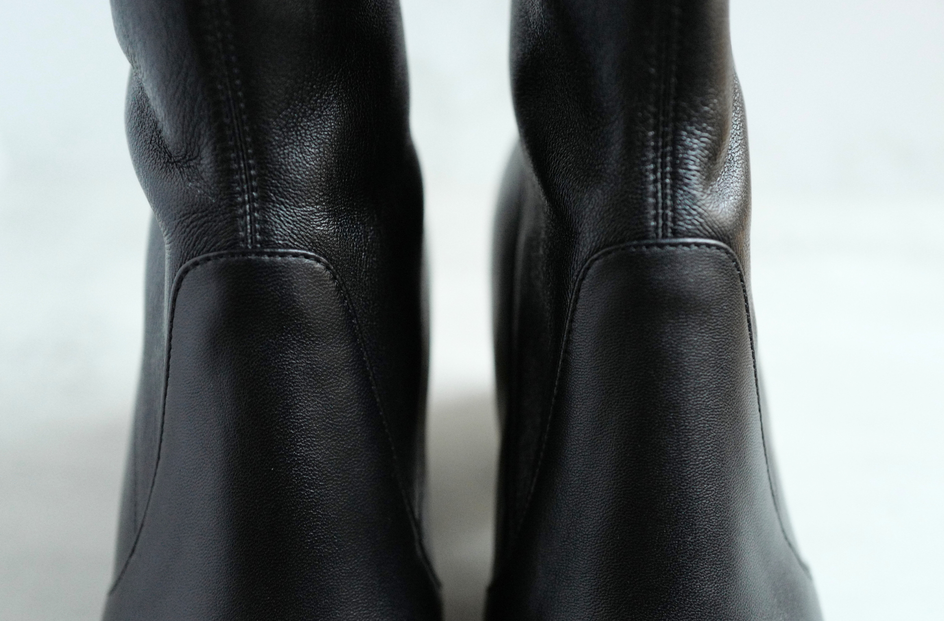 Chanel Boots Stretch Lambskin with Patent Calfskin Cap Toe Black 37.5