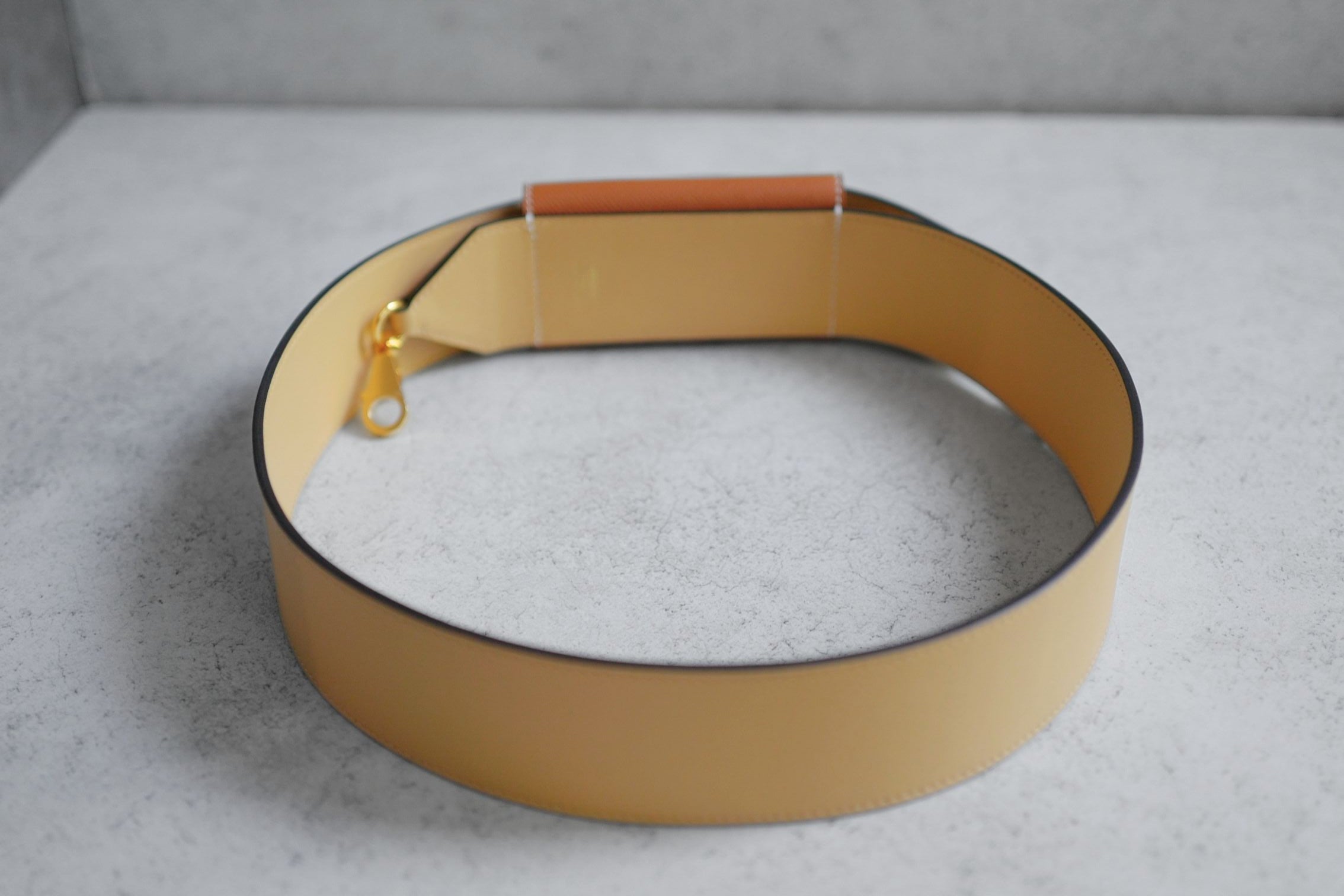 Hermès Kelly Pocket Bag Strap Naturel/Sable/Gold Swift Epsom Calfskin 105 mm