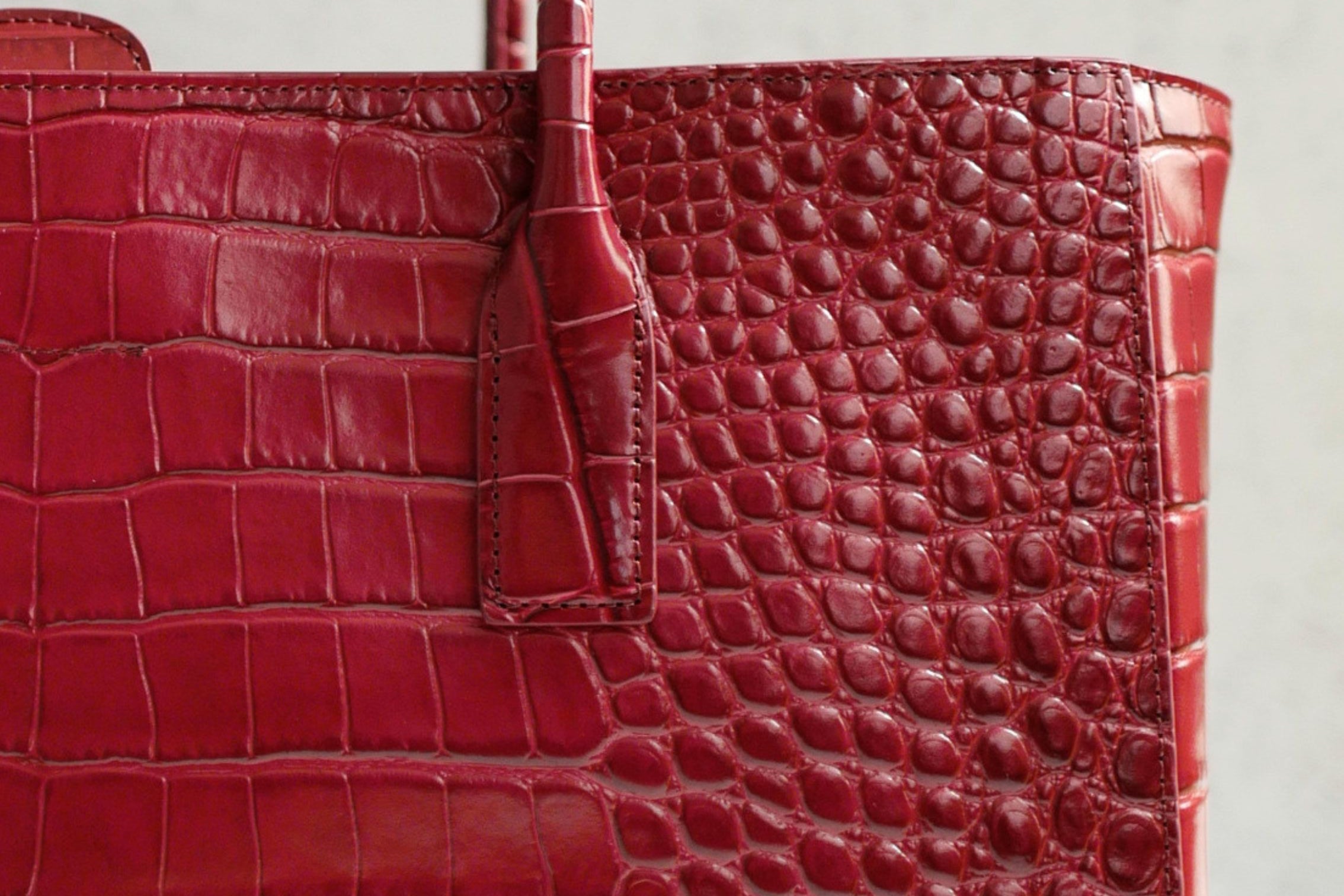 Chanel 26S Matthieu Blazy's Small Tote Red Crocodile Embossed Calfskin GHW