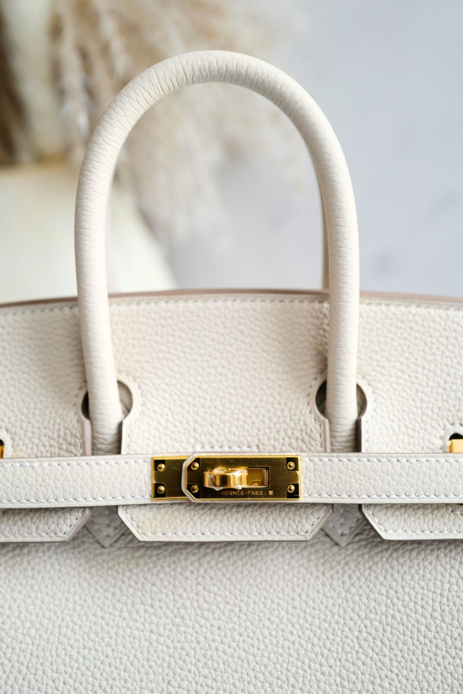 BNIB Hermes Birkin 25 Craie Togo Leather Gold Hardware G Stamp 2026