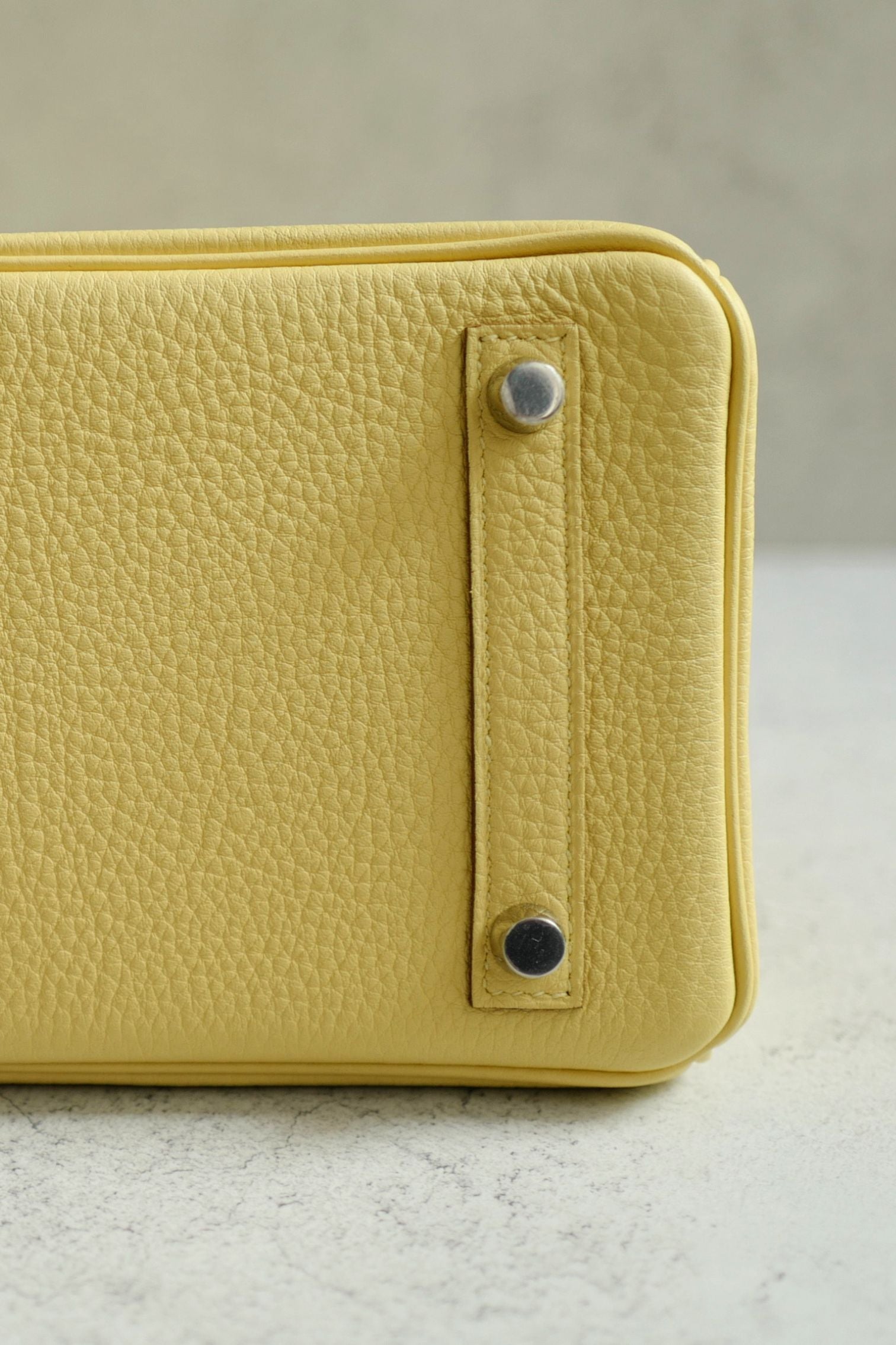 BNIB Hermès Birkin 25 Jaune Poussin Togo Leather Palladium Hardware G Stamp 2026