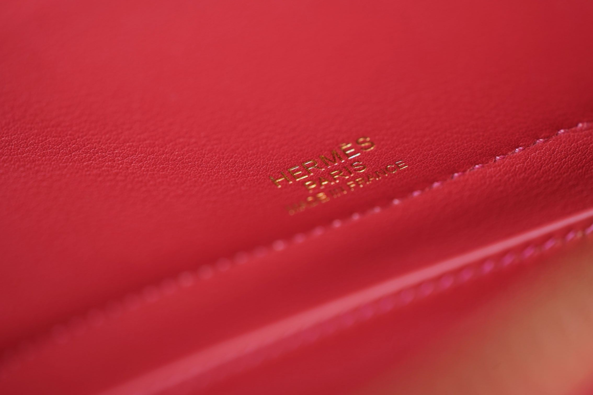Hermès Bolide Secret in Vermillion Red Swift Leather Gold Hardware T Stamp