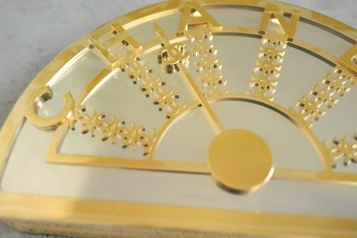 NEW Chanel 26A Metiers d’art Elevator Minaudiere Clutch Golden Silver Gold Hardware