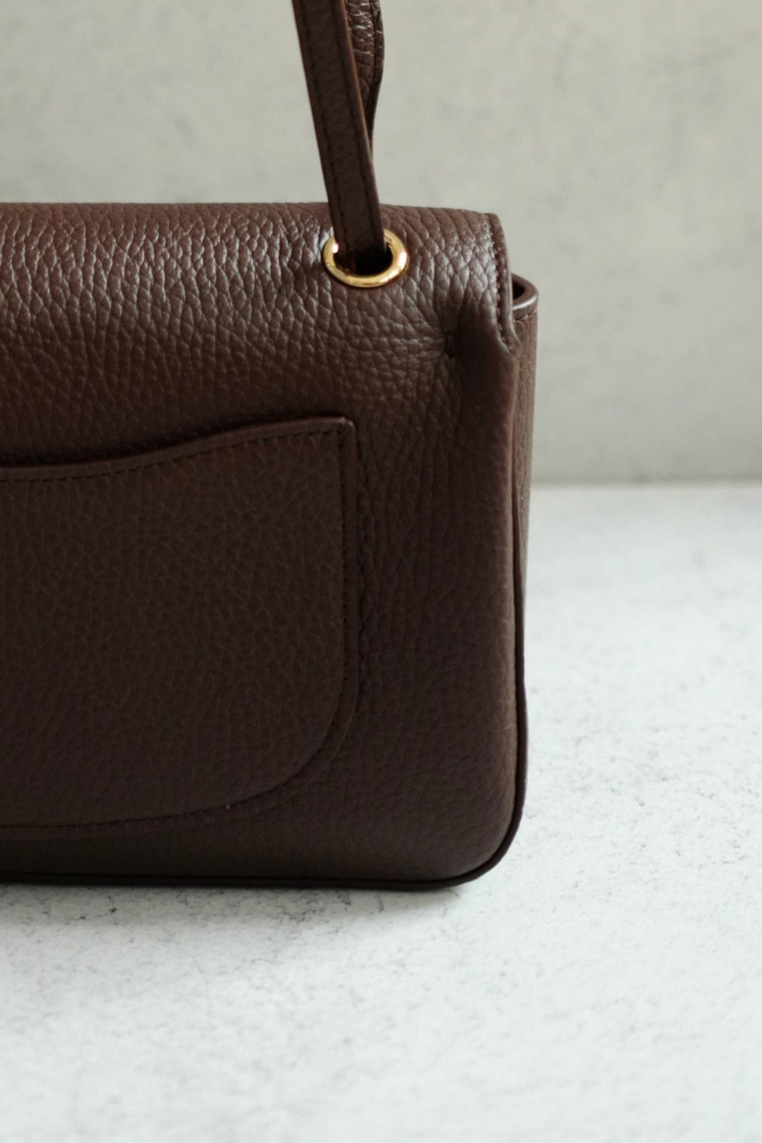 Chanel 26B Pre Fall Winter Mini Flap Bag Chocolate Brown Grained Calfskin GHW