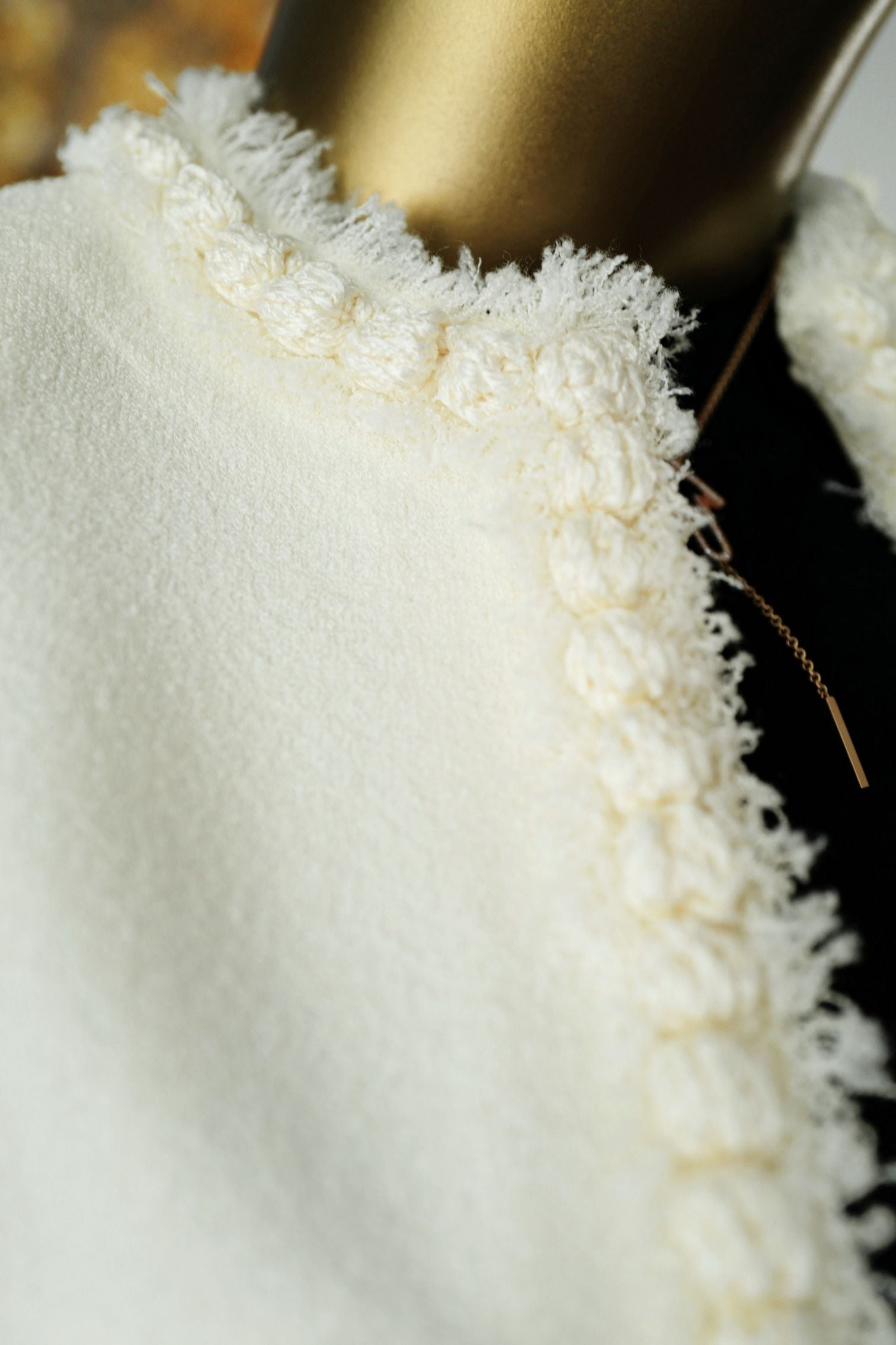 NEW Chanel Métiers d’art 2026 Collection Jacket Ivory in Silk Size 36