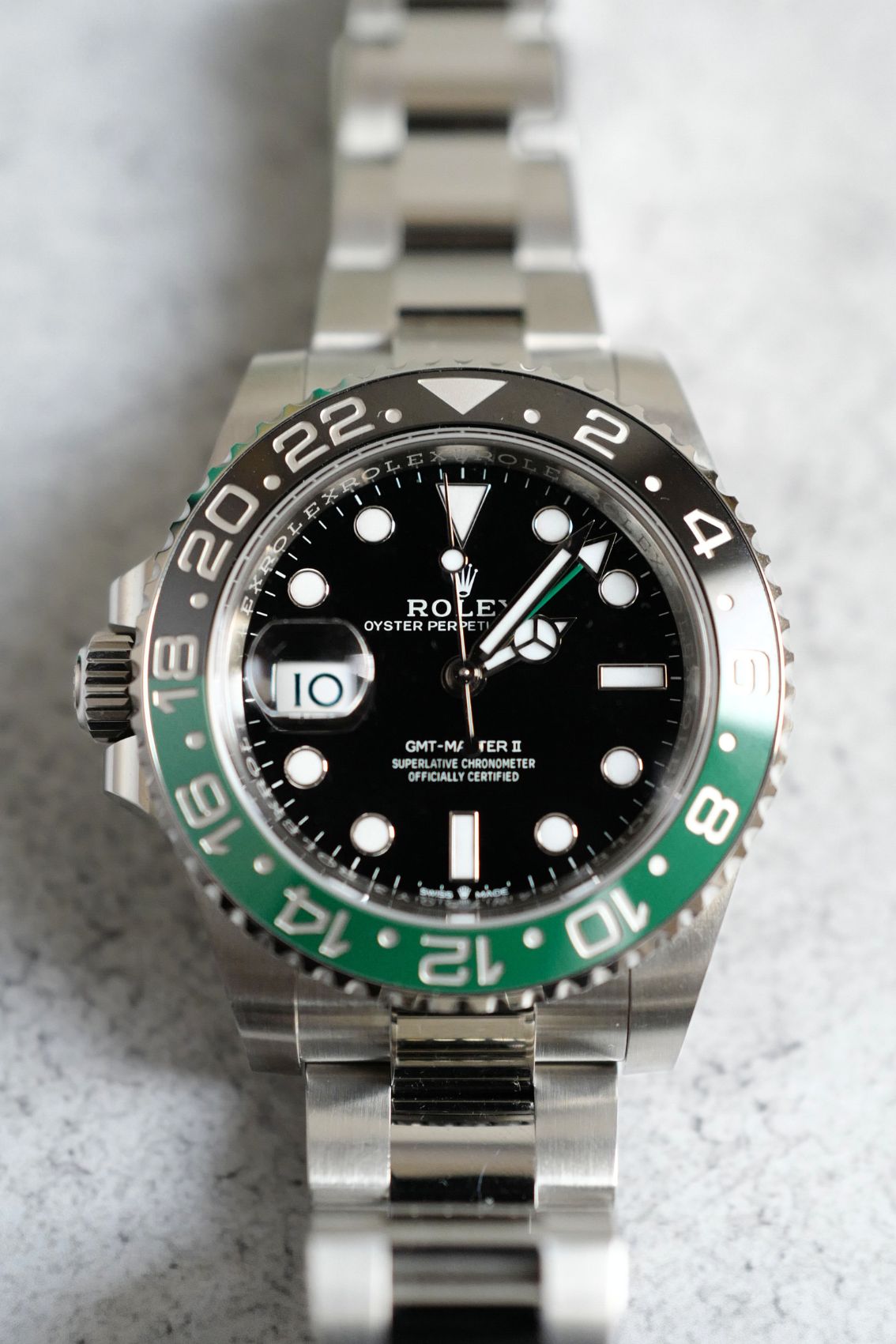 Rolex GMT Master II Black Sprite Oystersteel 40mm