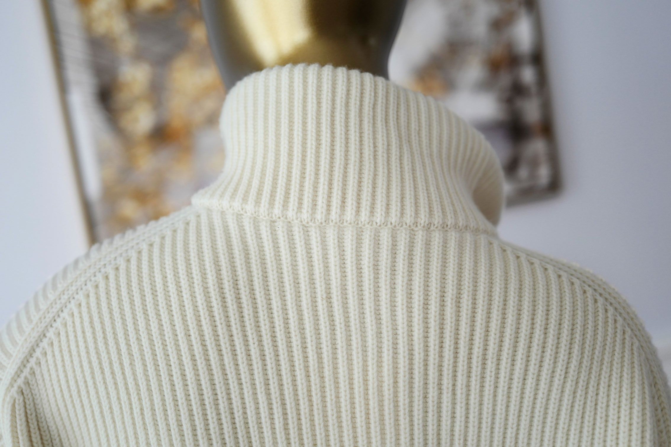 Hermès Blouson Cardigan Blanc Naturel Wool Knit Size 34