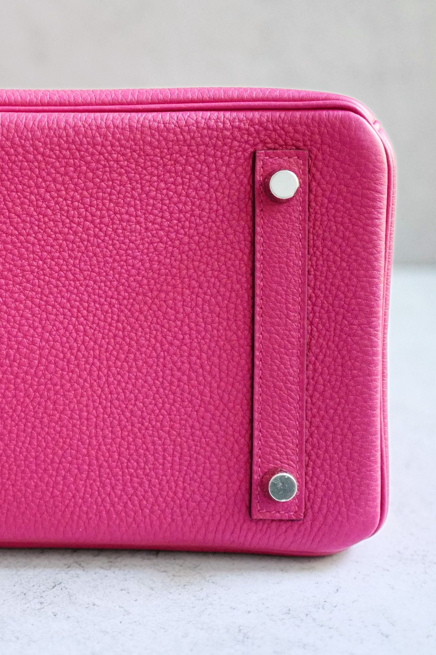 Hermès Birkin 30 Rose Mexico Togo Leather Palladium Hardware K Stamp