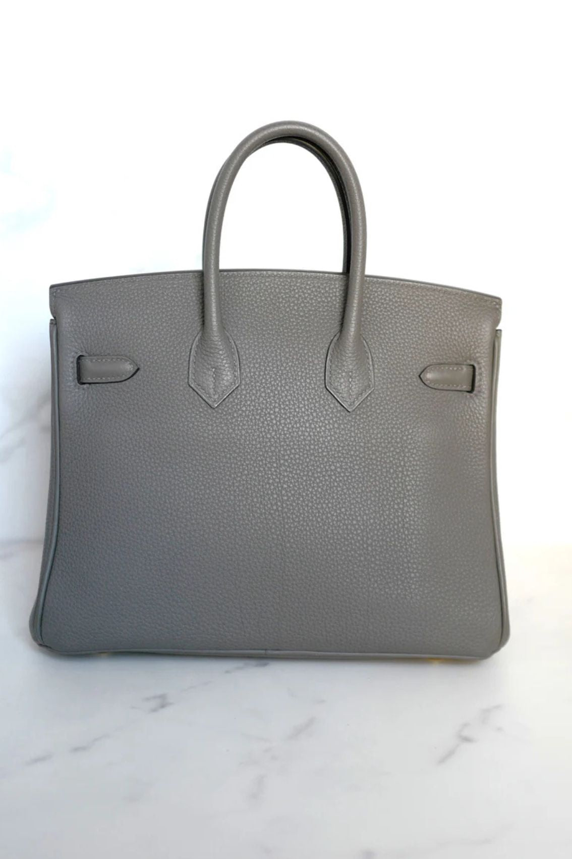 Hermès Birkin 25 Gris Meyer Togo Leather Gold Hardware D Stamp