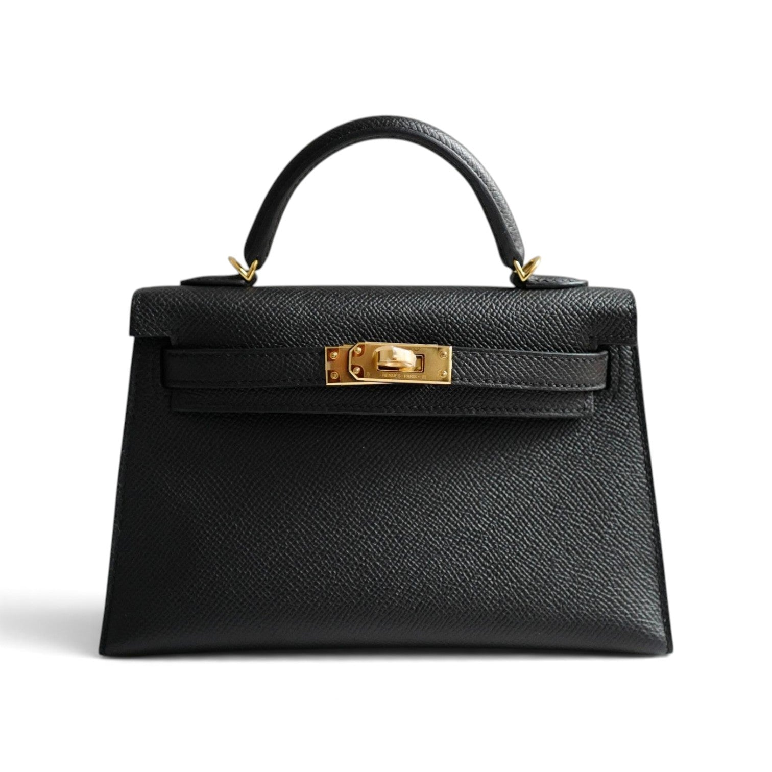 BNIB Hermes Mini Kelly Black Epsom Calfskin Gold Hardware G Stamp 2026
