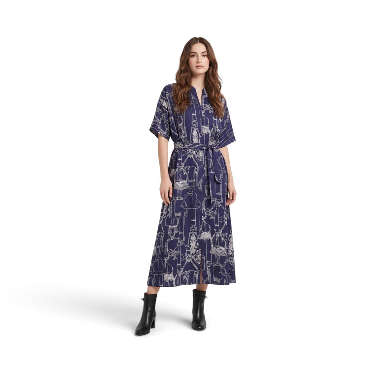 NEW Hermes Etriers Remix Classic Caftan Blue Abysse size 36