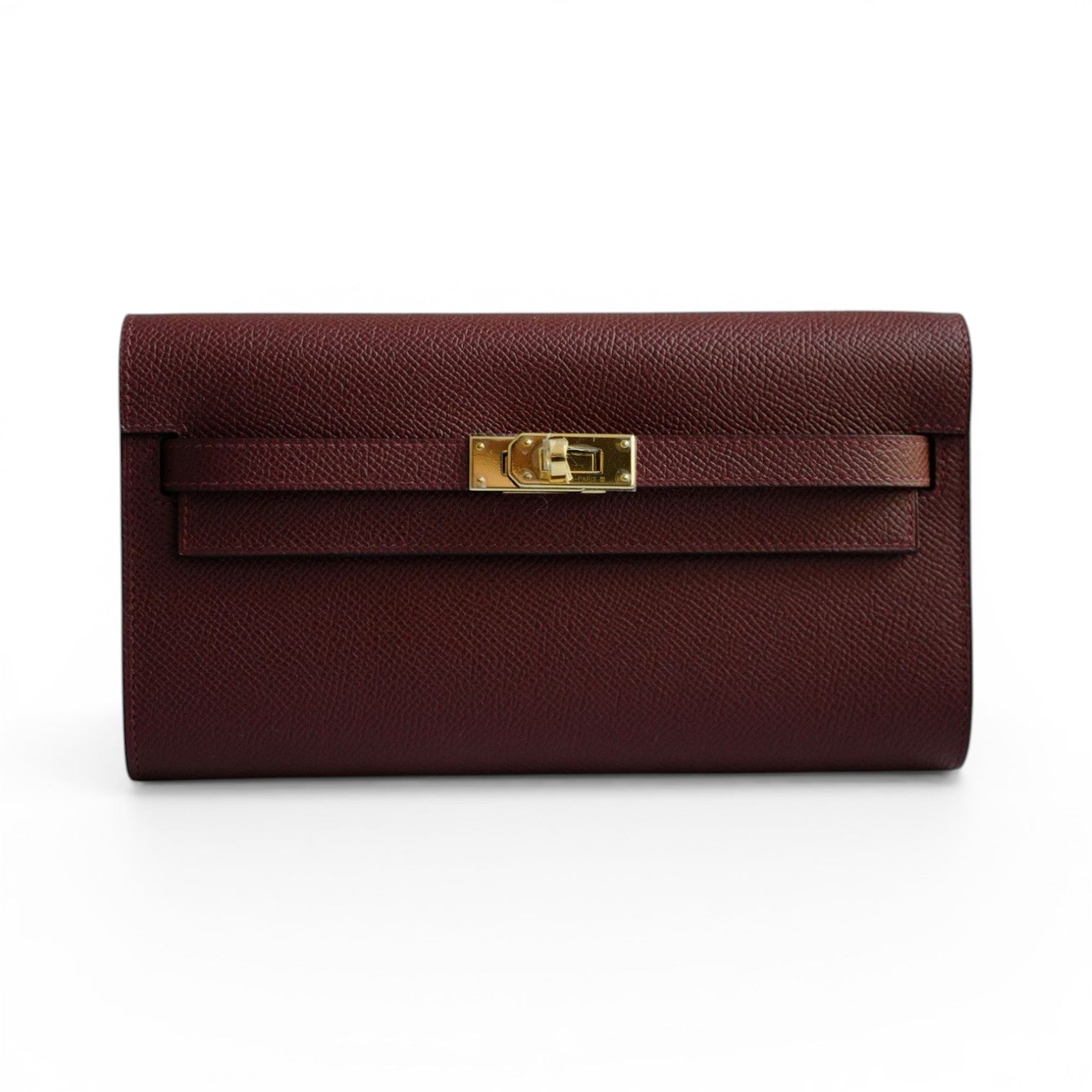 Hermès Kelly Classique To Go Wallet Rouge H Epsom Calfskin GHW G Stamp 2026