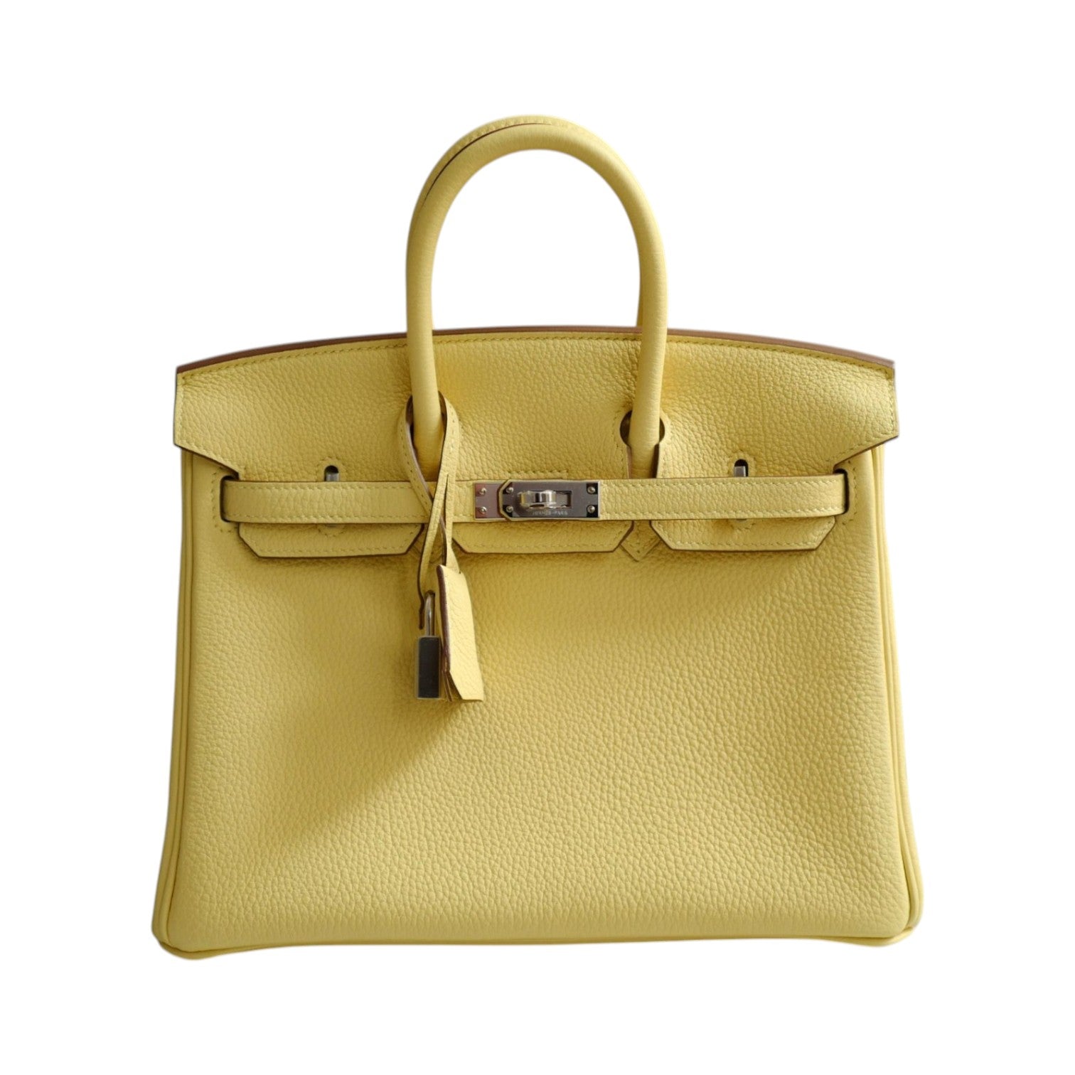 BNIB Hermès Birkin 25 Jaune Poussin Togo Leather Palladium Hardware G Stamp 2026