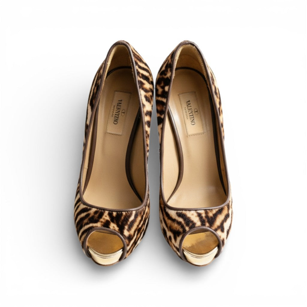 Preowned Valentino Heels Leopard Print size 37