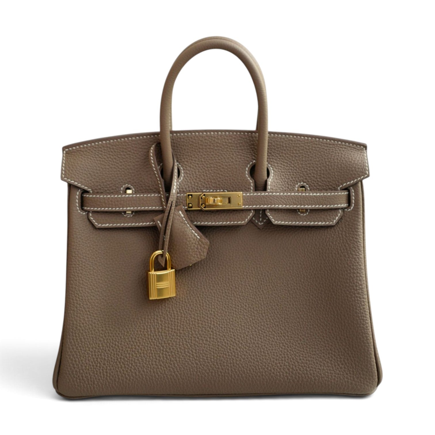 BNIB Hermes Birkin 25 Etoupe Togo Leather Gold Hardware G Stamp 2026