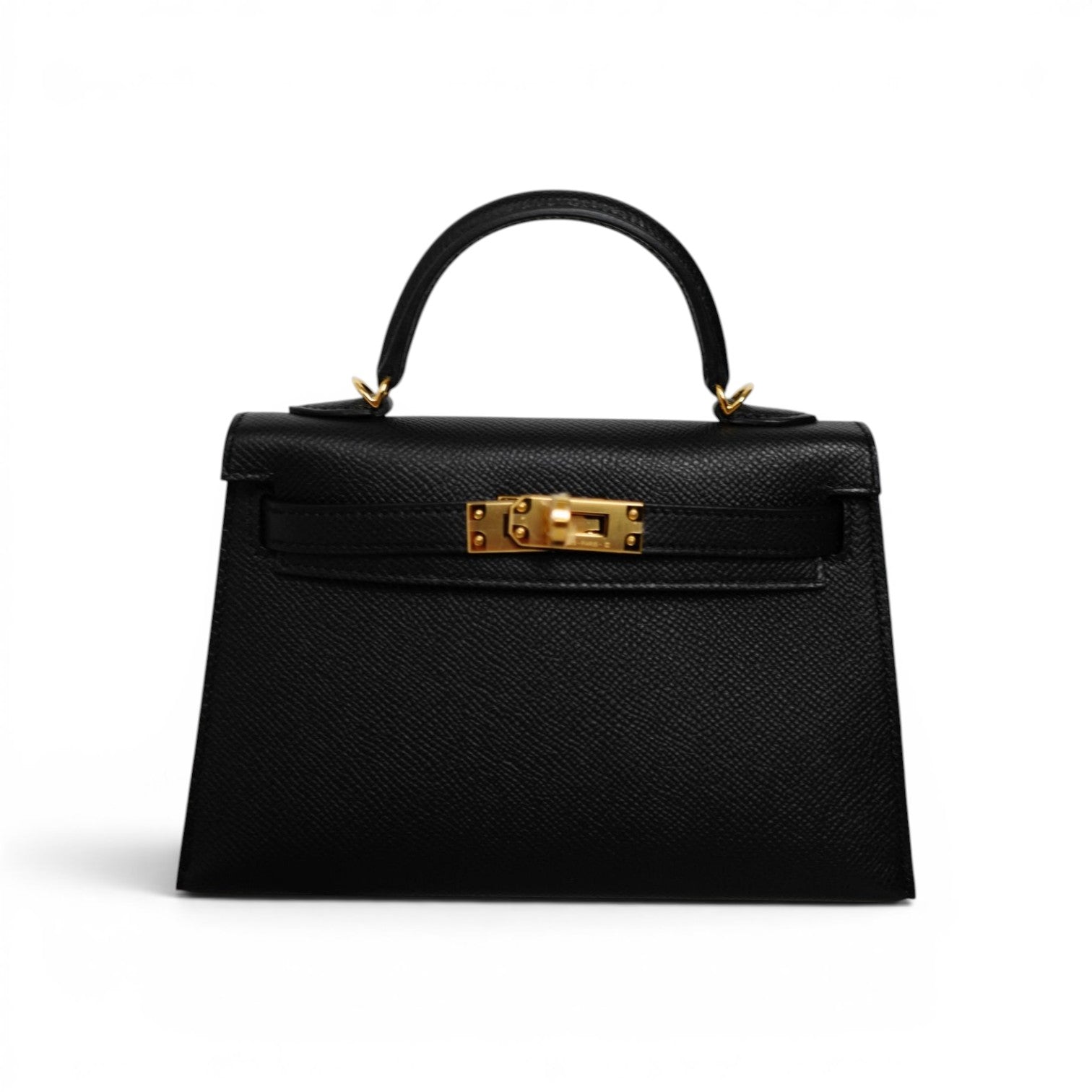 BNIB Hermes Mini Kelly Black Epsom Leather Gold Hardware G Stamp 2026