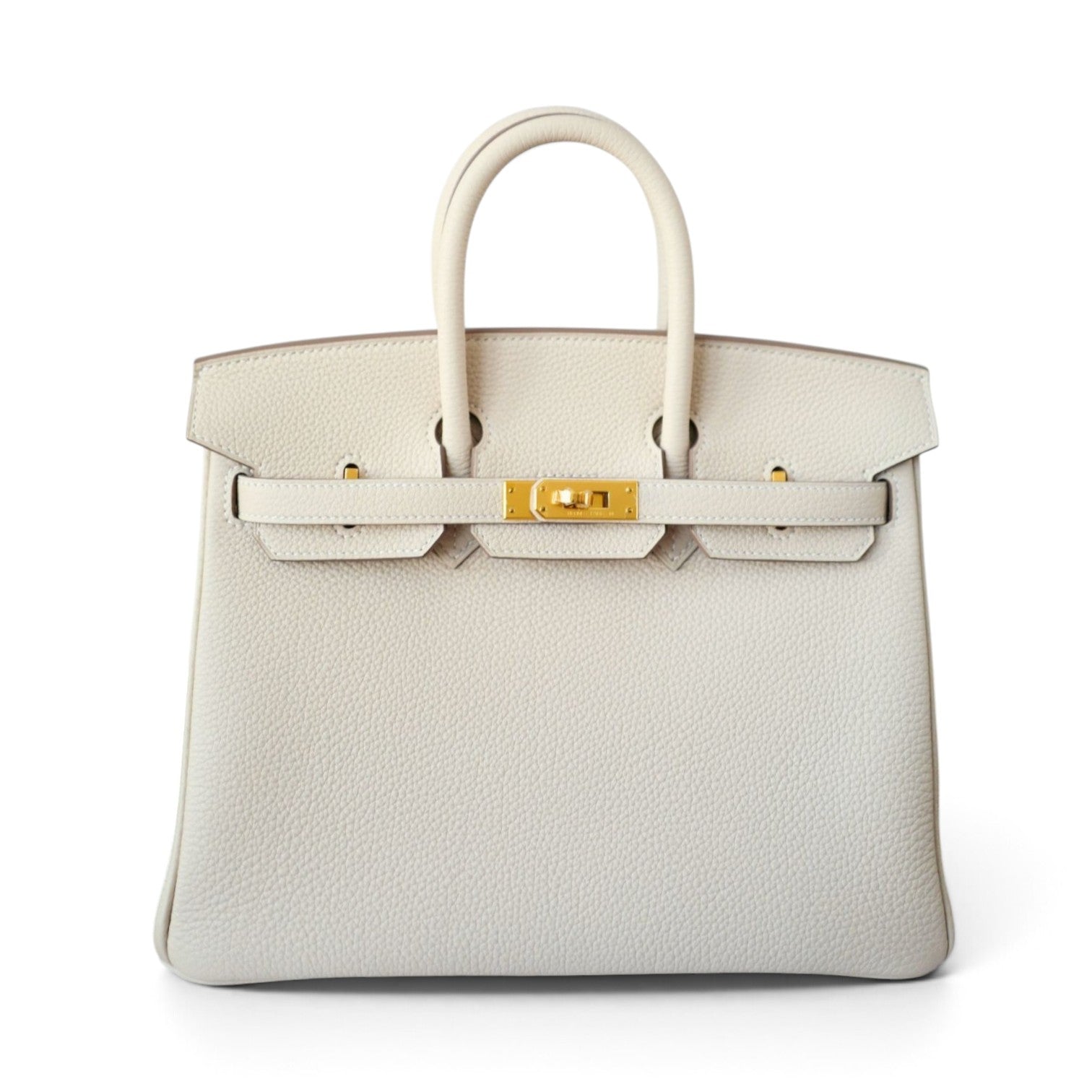 BNIB Hermes Birkin 25 Craie Togo Leather Gold Hardware G Stamp 2026