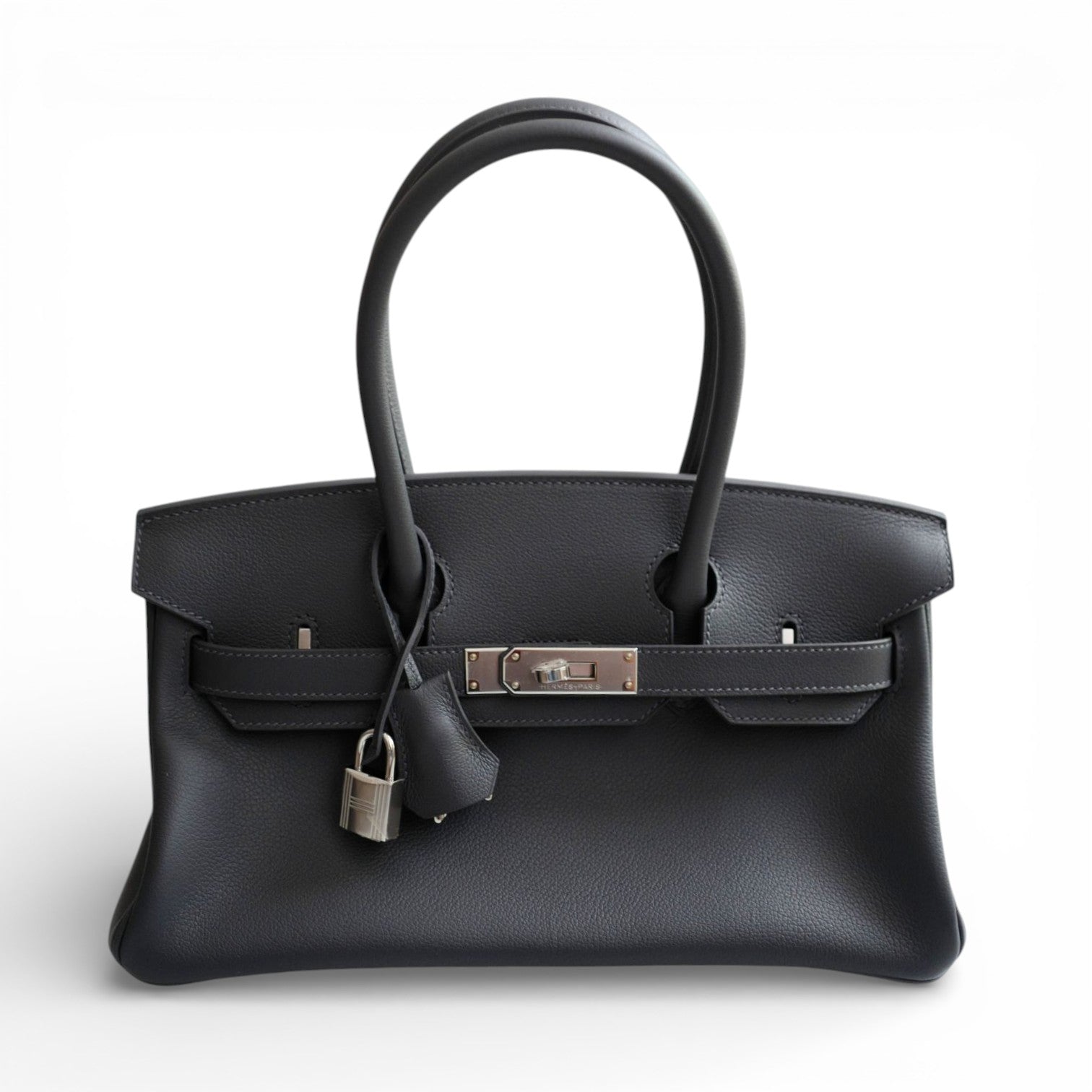 Hermès Birkin Shoulder Light Ardoise Veau Leather PHW K Stamp