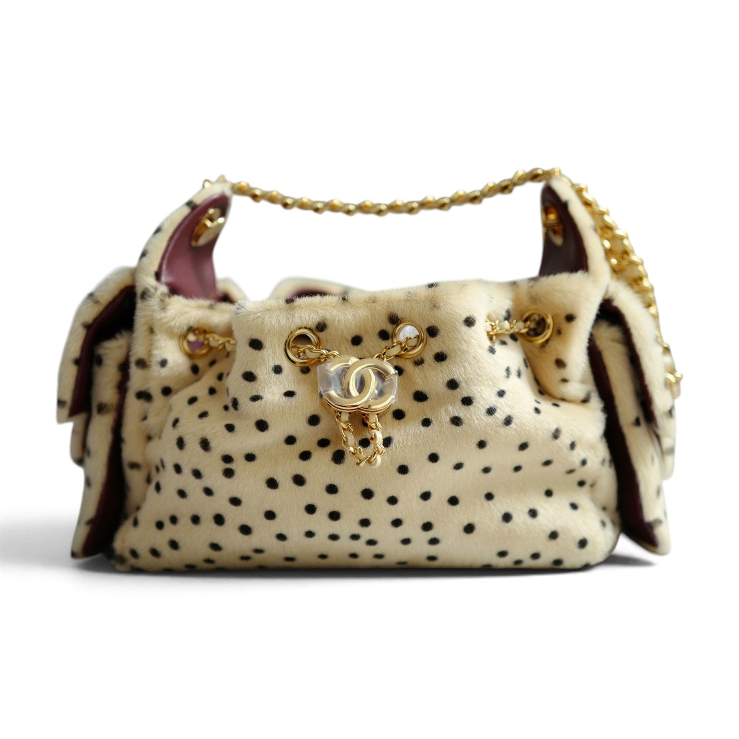 NEW Chanel 26A Mini Hobo Leopard Matthieu Blazy Light Beige & Black GHW