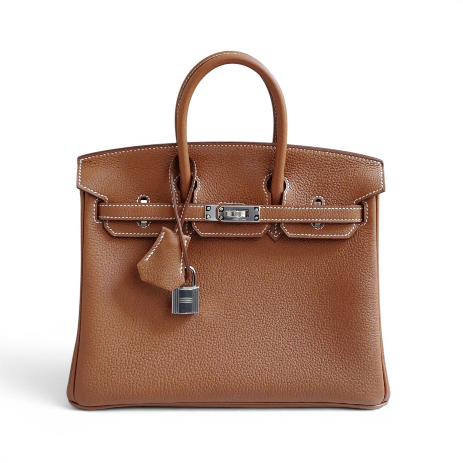 BNIB Hermes Birkin 25 Gold Togo Leather Palladium Hardware