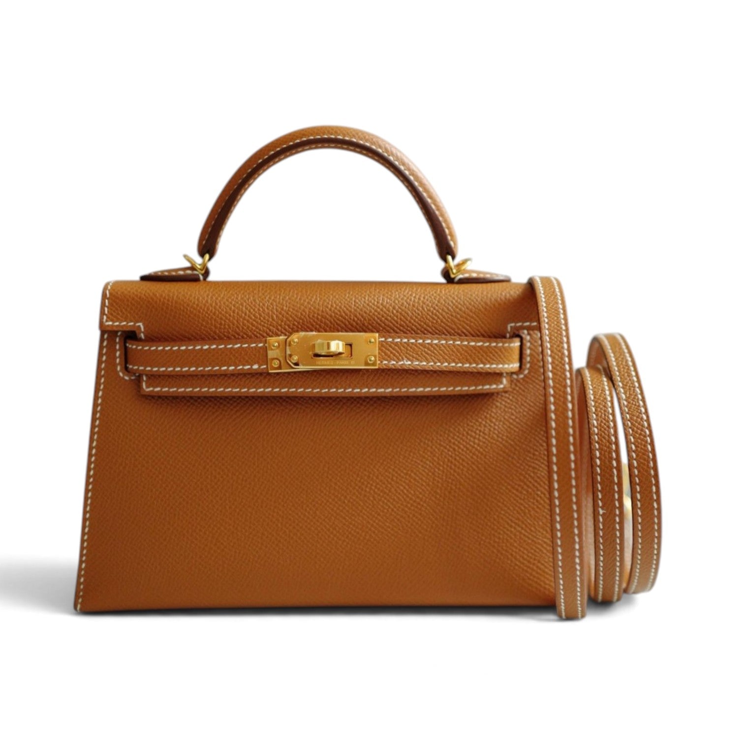 BNIB Hermes Mini Kelly Gold Epsom Calfskin Gold Hardware G Stamp 2026