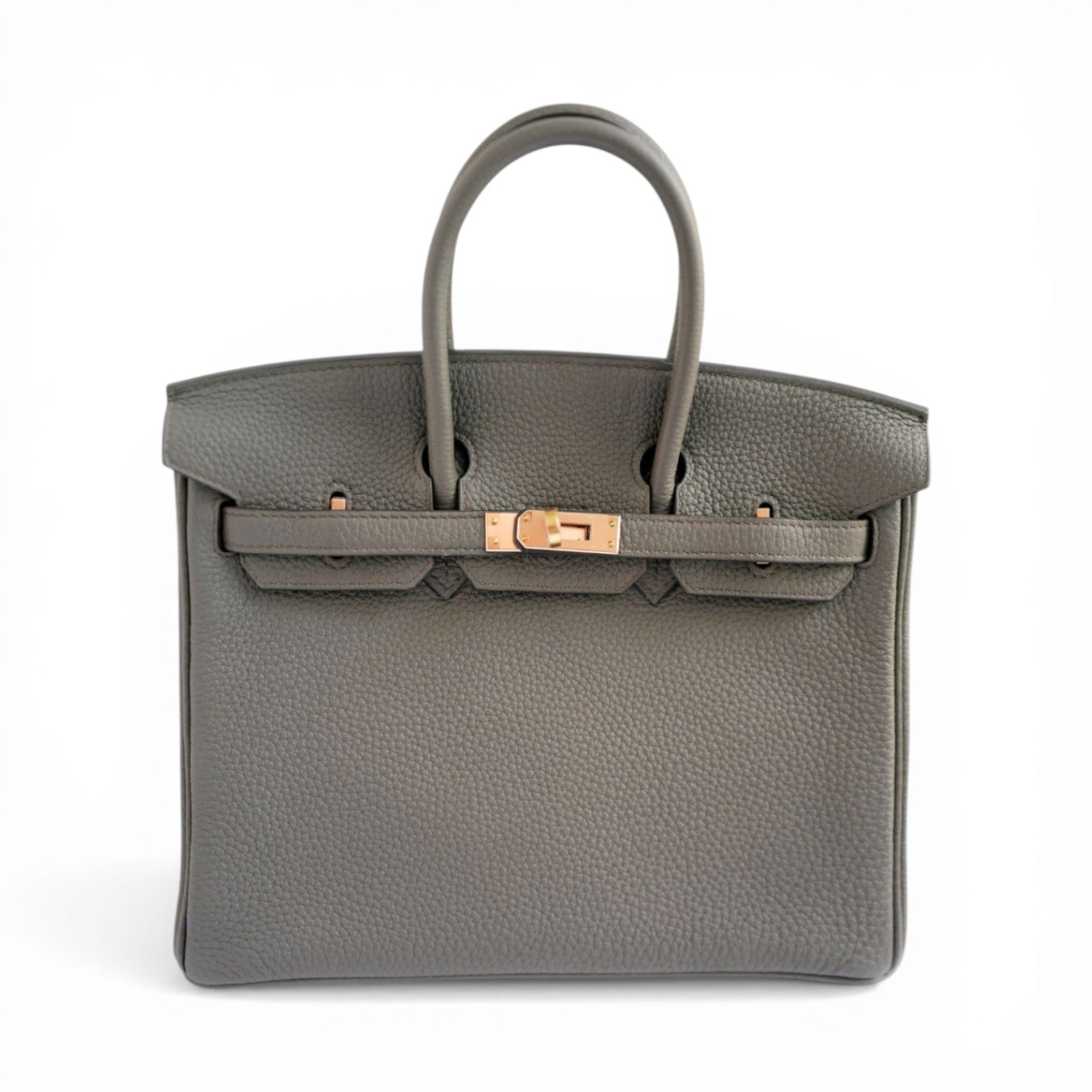 Hermès Birkin 25 Etain Togo Leather Gold Hardware Z Stamp
