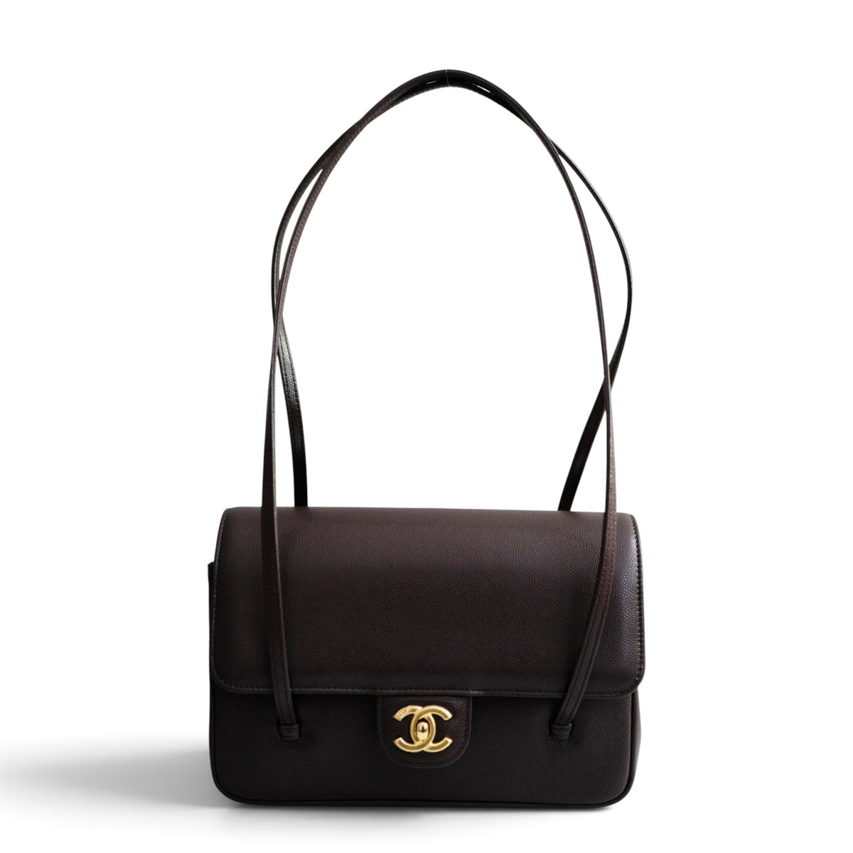 Chanel 26S Preppy Coco 22 Small Brown Grained Calfskin GHW Matthieu Blazy