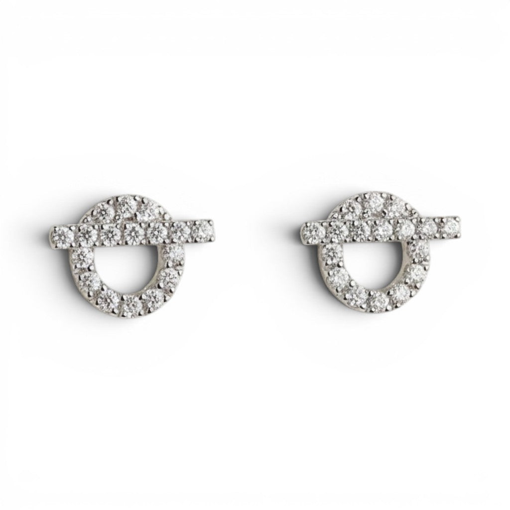 Hermès Finesse Earrings 18K White Gold 34 Diamonds