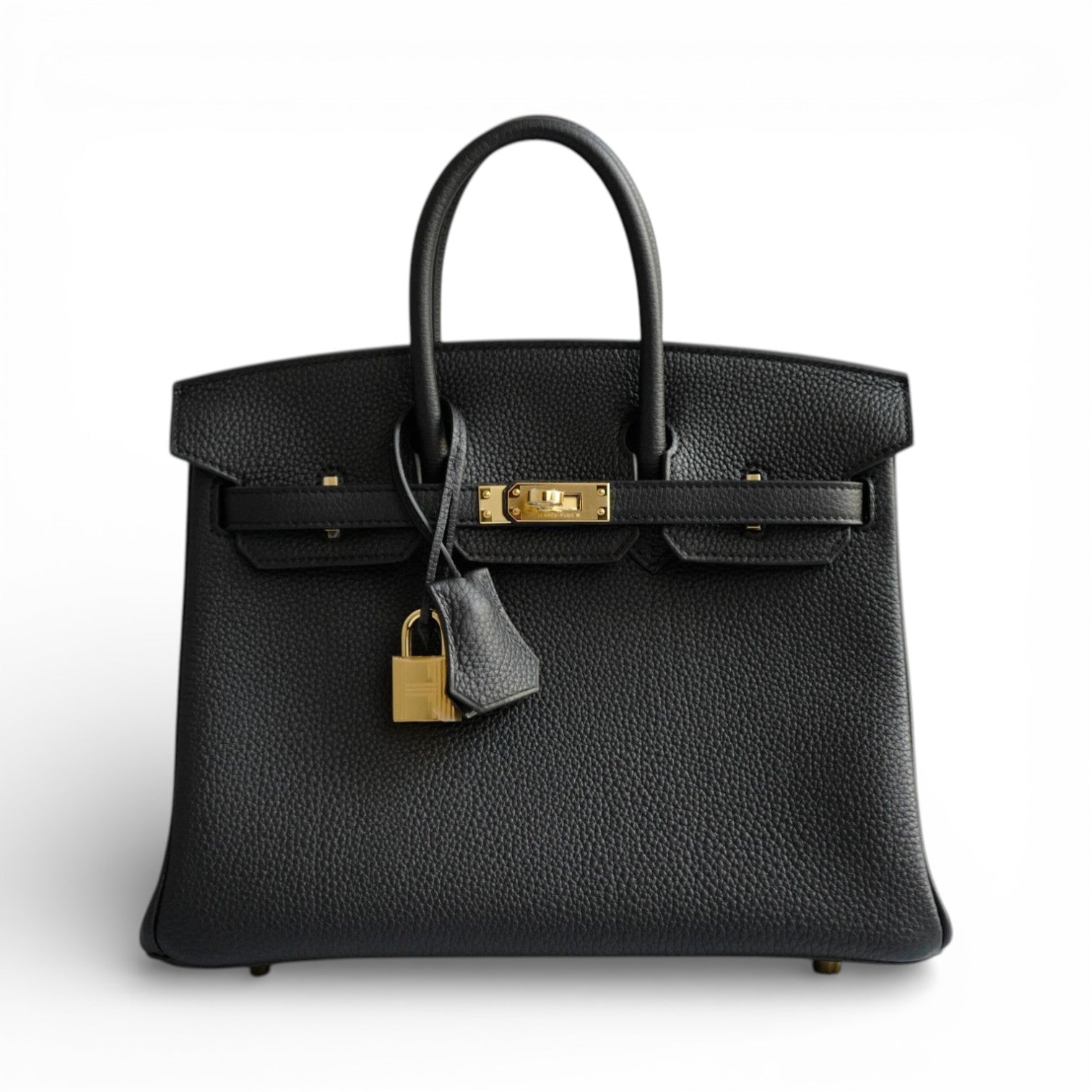 Hermès Birkin 25 Black Togo Leather Gold Hardware K Stamp 2025