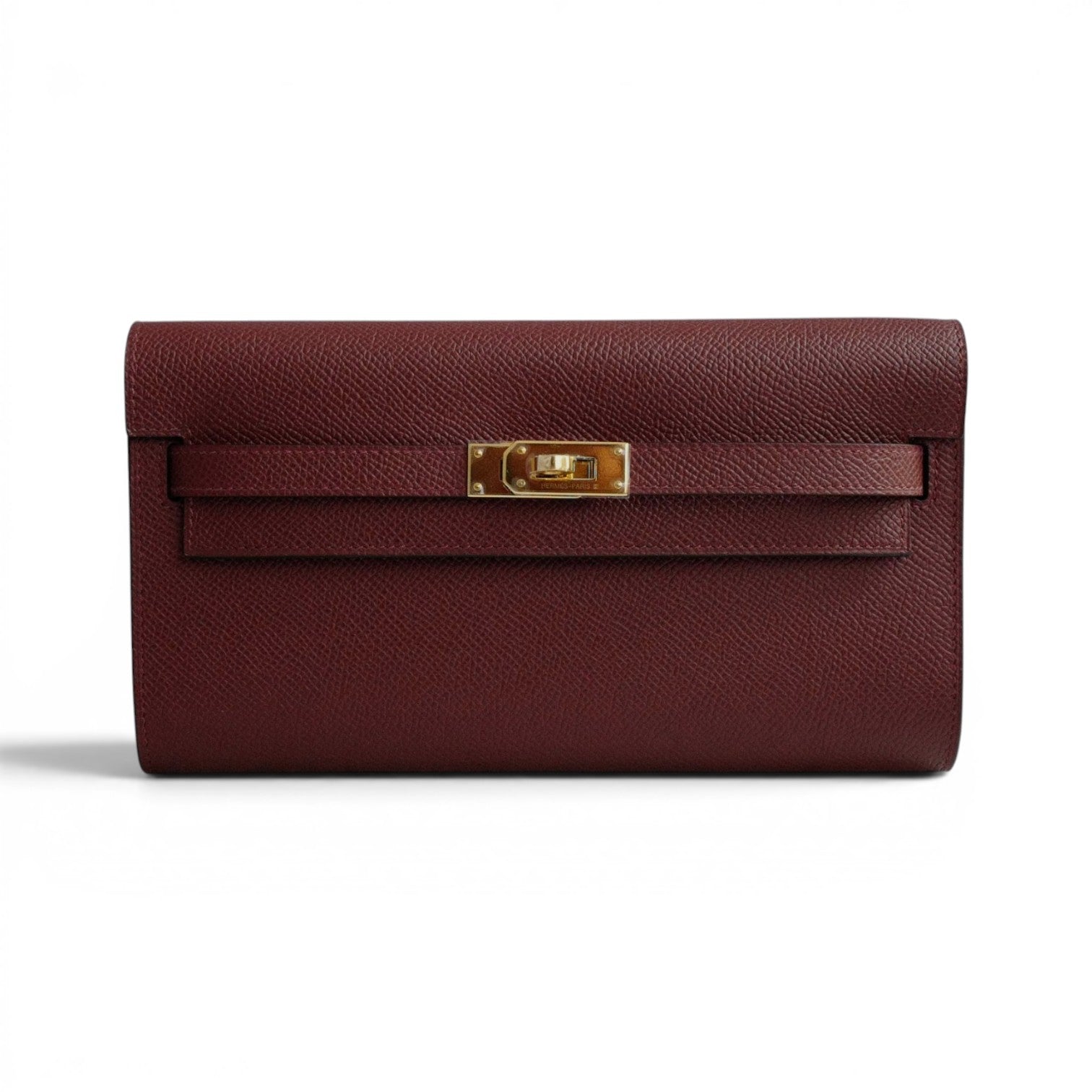 Hermès Kelly Classique To Go Wallet Rouge H Epsom Calfskin GHW G Stamp