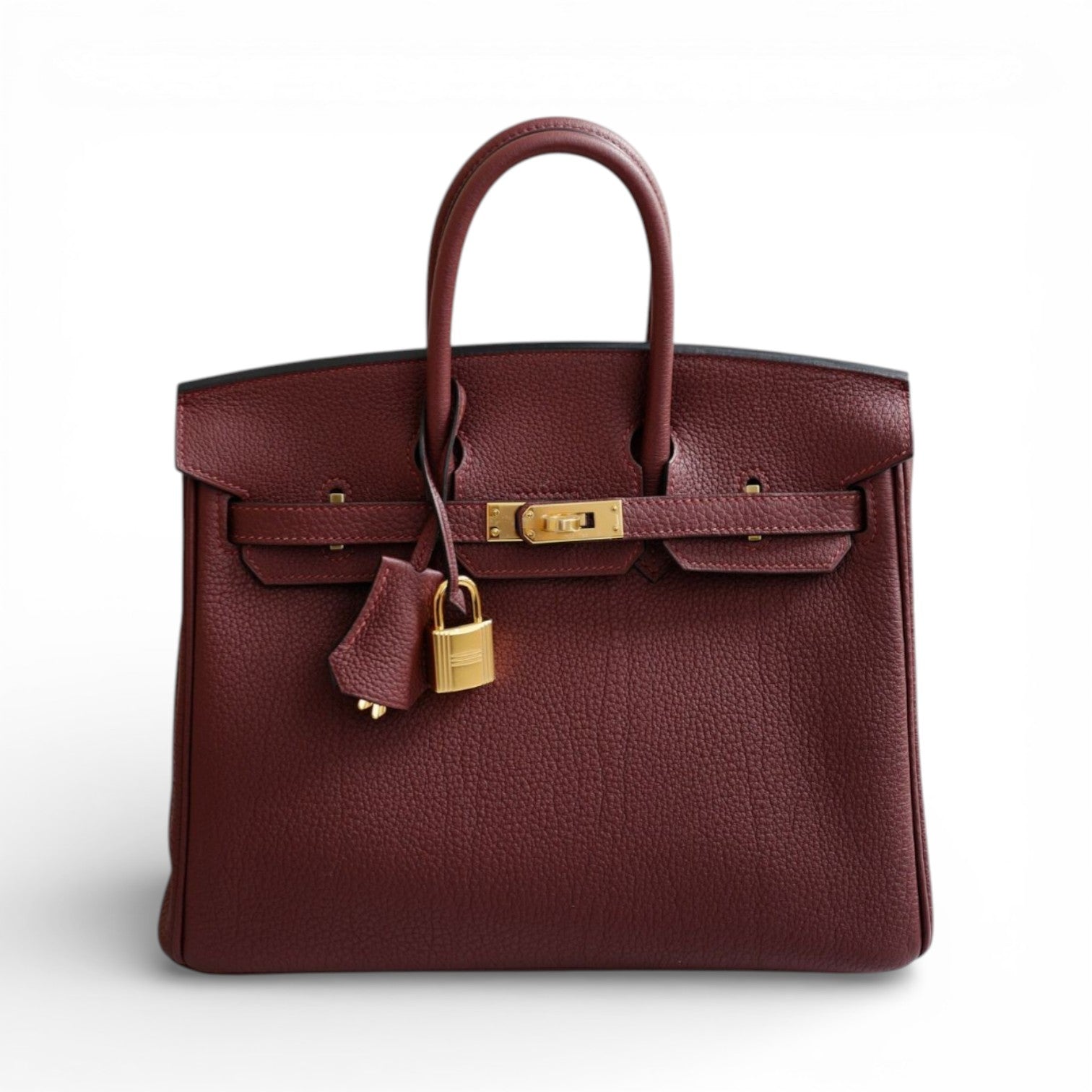 Hermes Birkin 25 Rouge H Togo Leather Gold Hardware K Stamp 2025