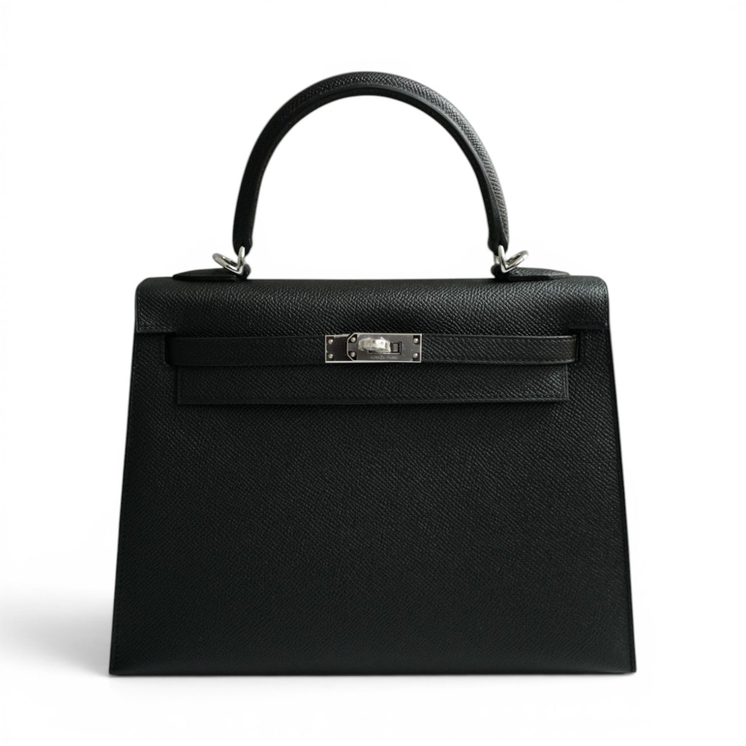 BNIB Hermes Kelly 25 Black Epsom Sellier Palladium Hardware Stamp G 2026
