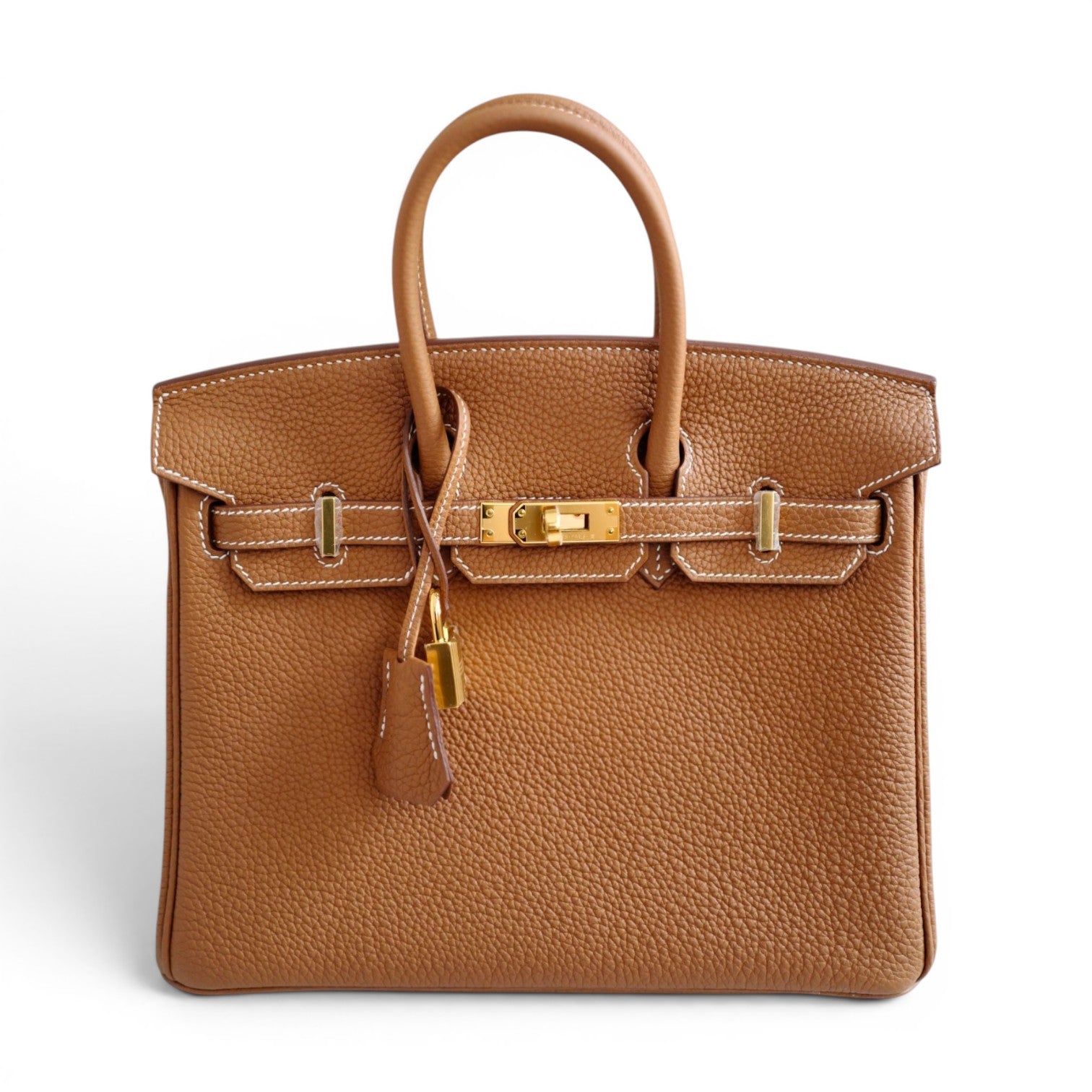 Hermes Birkin 25 Gold Togo Leather Gold Hardware W Stamp 2024