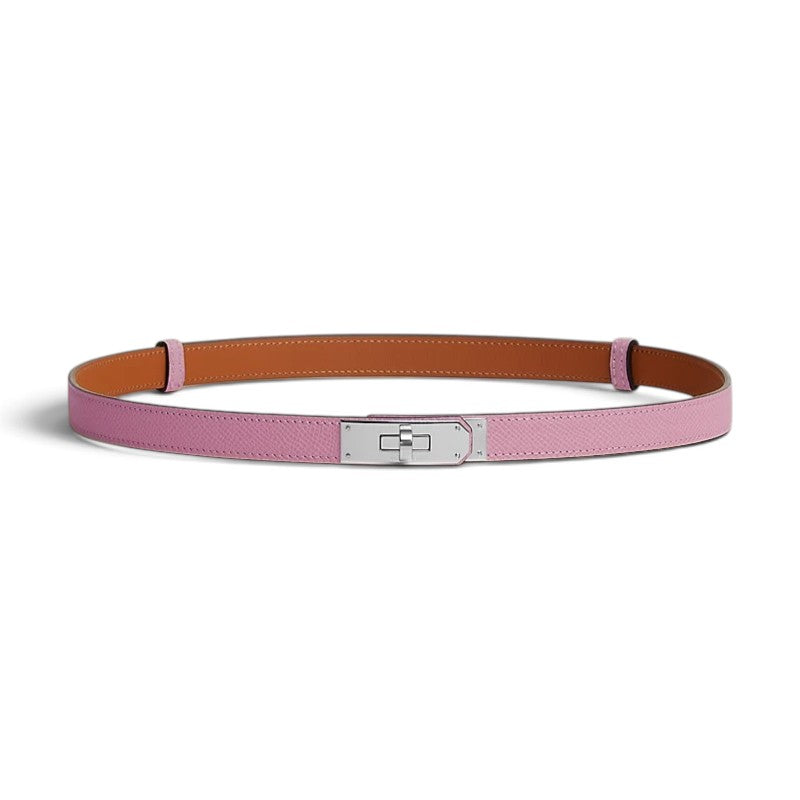 BNIB Hermès Kelly 18 Belt Epsom in Mauve Sylvestre Palladium Hardware 2026