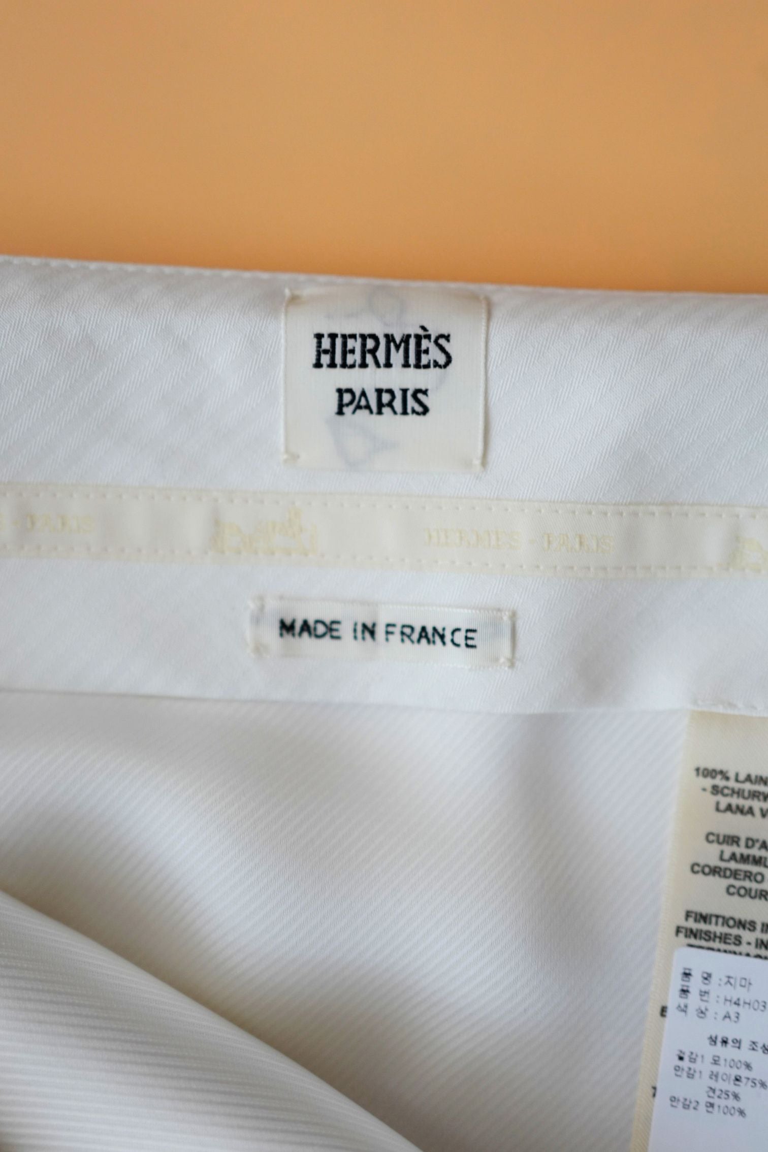 NEW Hermes High Waisted Pencil Skirt Haute Cavalry sz 38 Blanc Natural SOLD OUT
