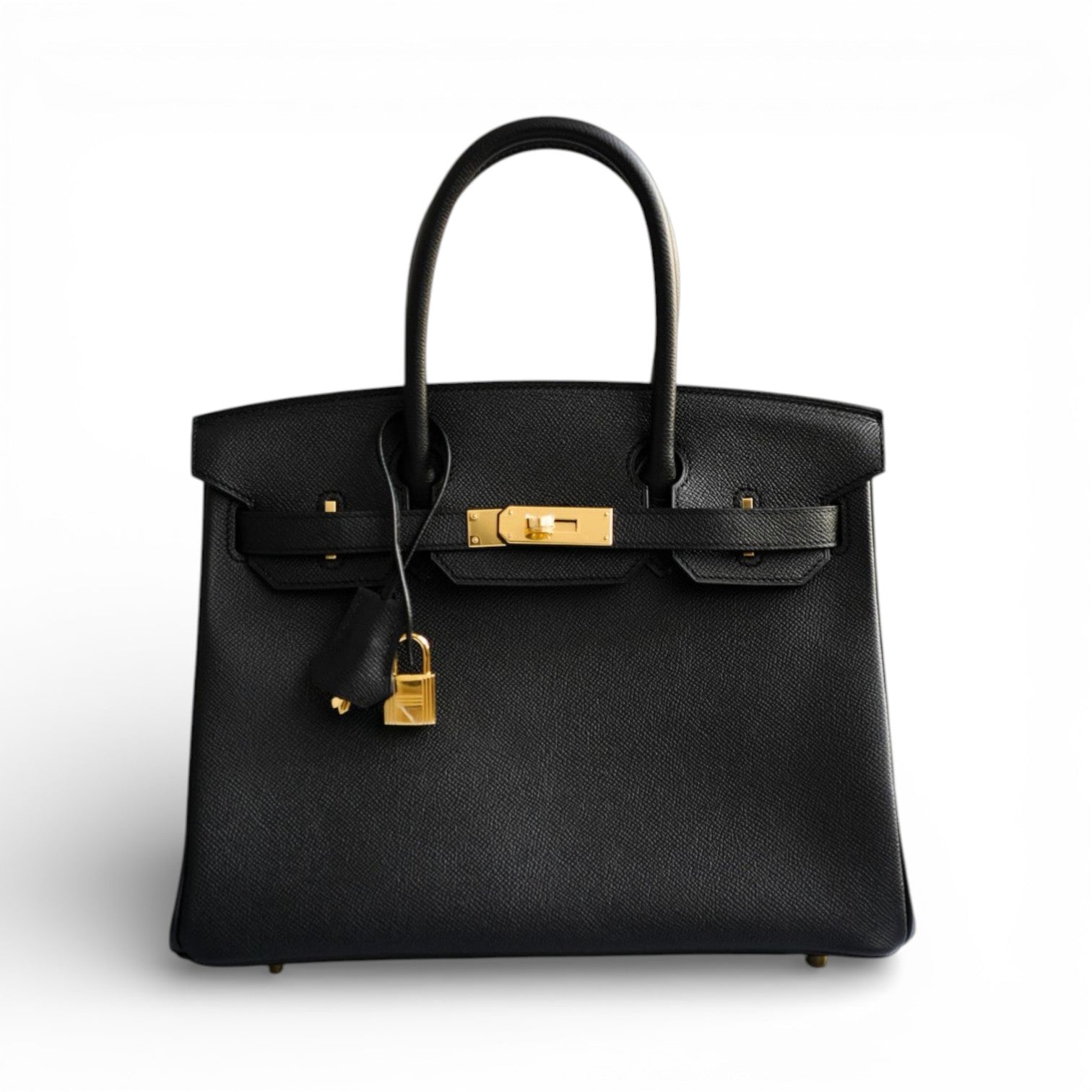 Hermès Birkin 30 Black Epsom Leather Gold Hardware D Stamp 2019