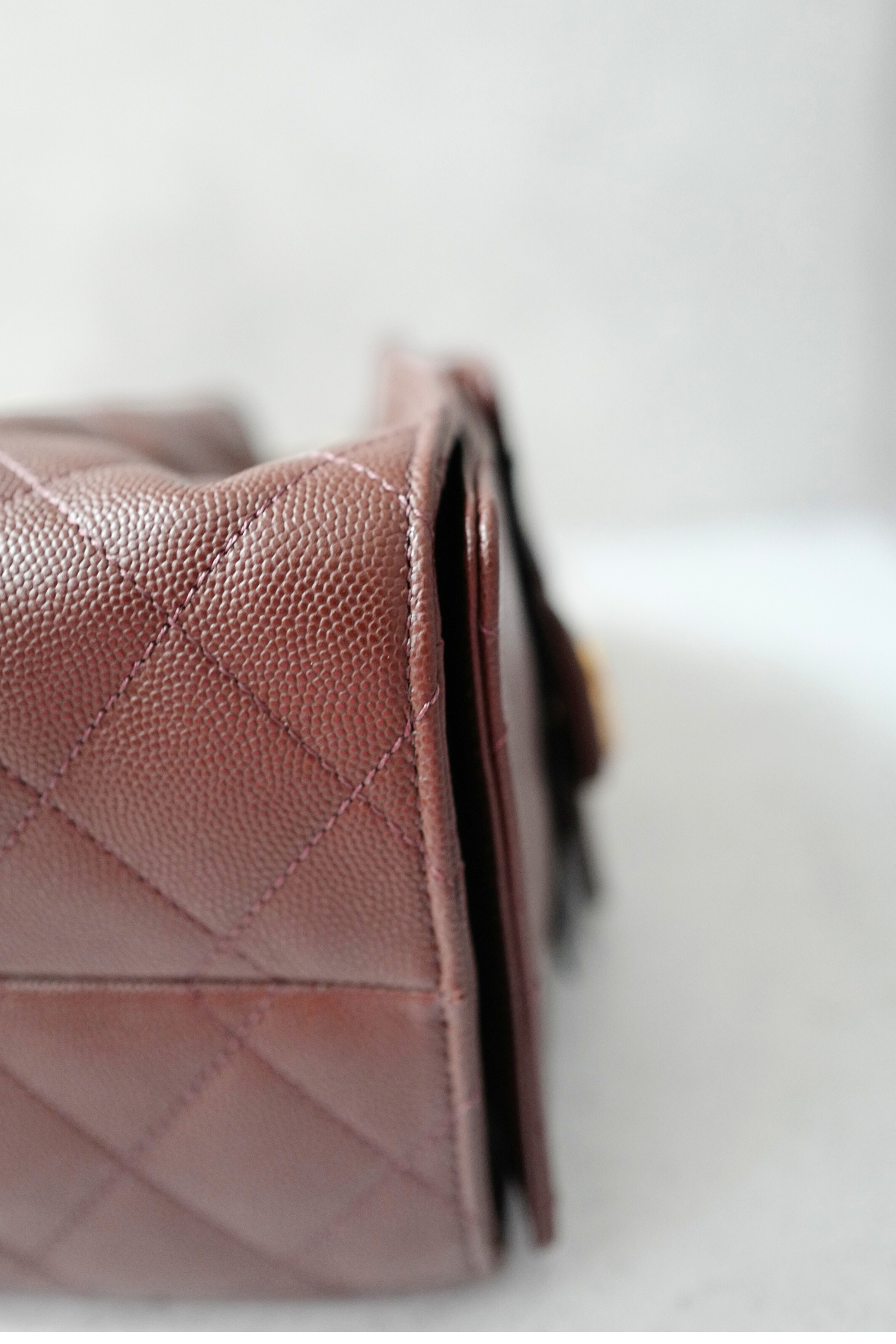 BNIB Chanel 25K Small Hobo Bag Dark Brown Grained Calfskin with Gold Hardware