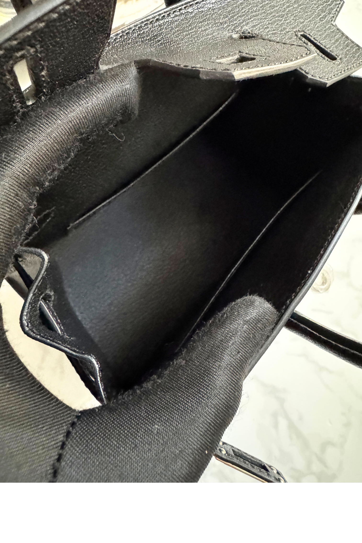 BNIB Hermes Birkin 20 Sellier Bouclerie Moderne Black Chèvre Palladium Hardware