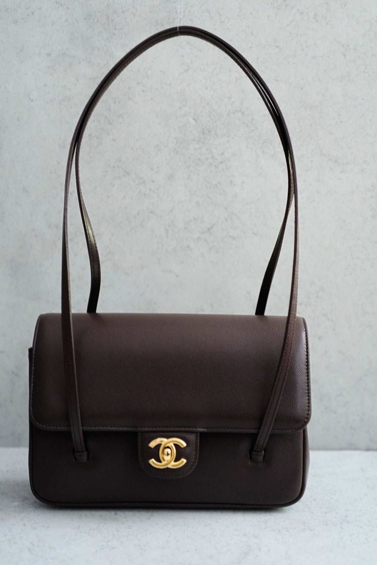 Chanel 26S Preppy Coco 22 Small Brown Grained Calfskin GHW Matthieu Blazy