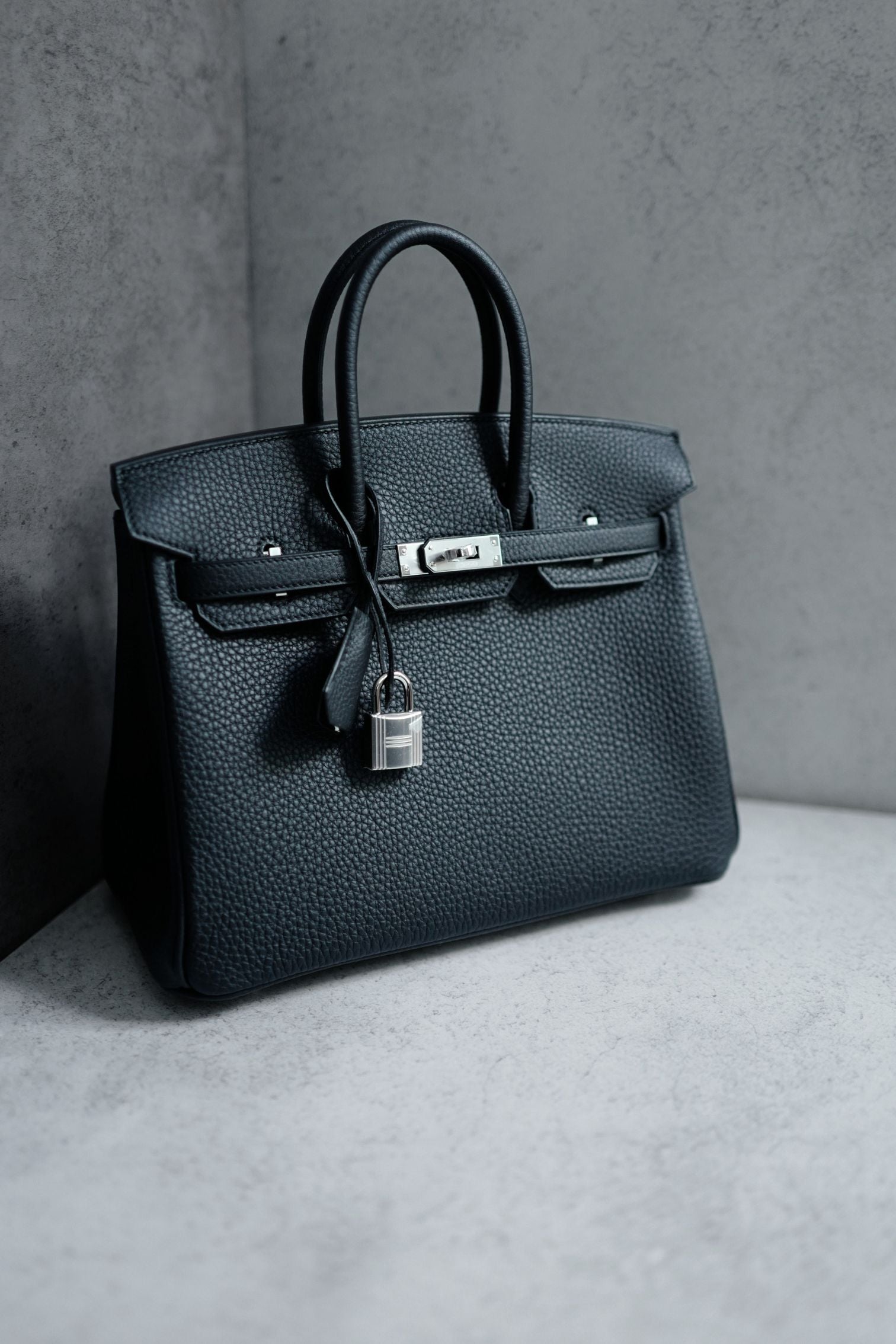 BNIB Hermes Birkin 25 Black Togo Leather Palladium Hardware G Stamp 2026