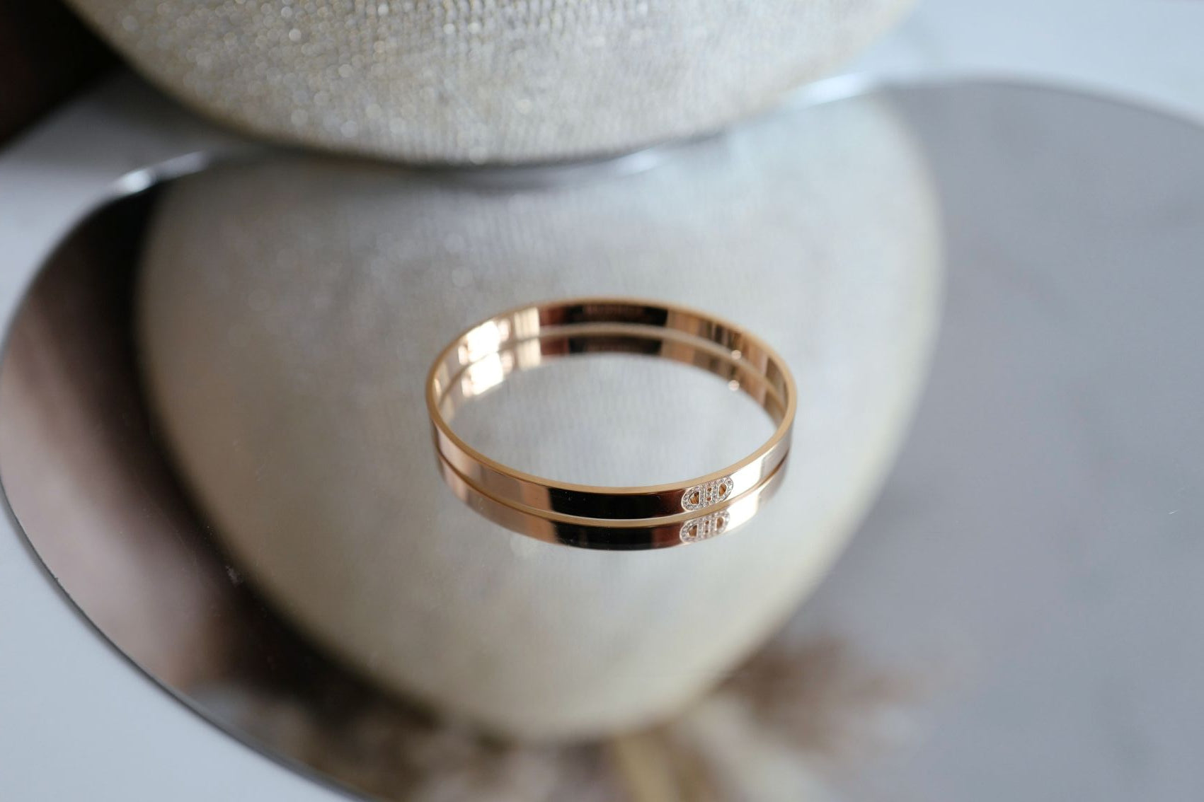 Hermès H d’Ancre Small Bracelet Rose Gold 18K SH