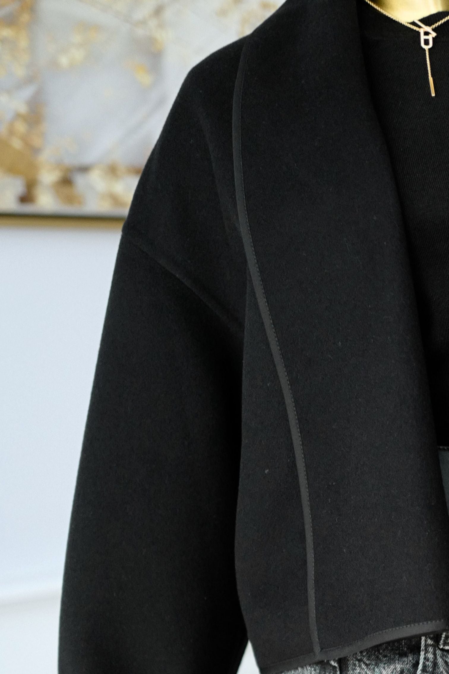 NEW Hermes Cashmere Jacket in Noir Size 36